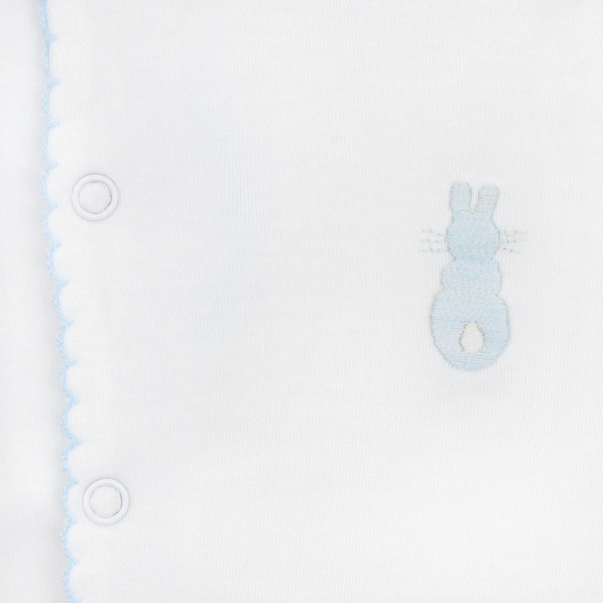 Rabbit Embroidery Footie | Baby Boy
