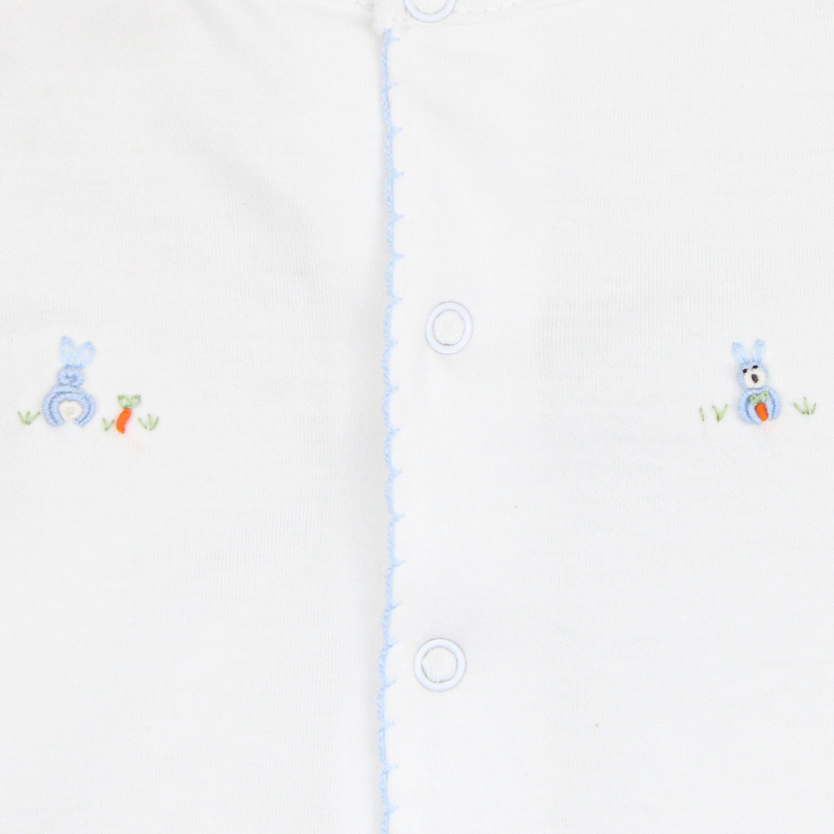 Baby Bunny Embroidery Footie | Baby Boy