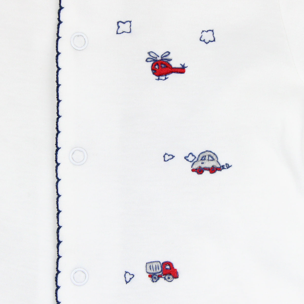 Toy Cars Embroidery Footie | Baby Boy