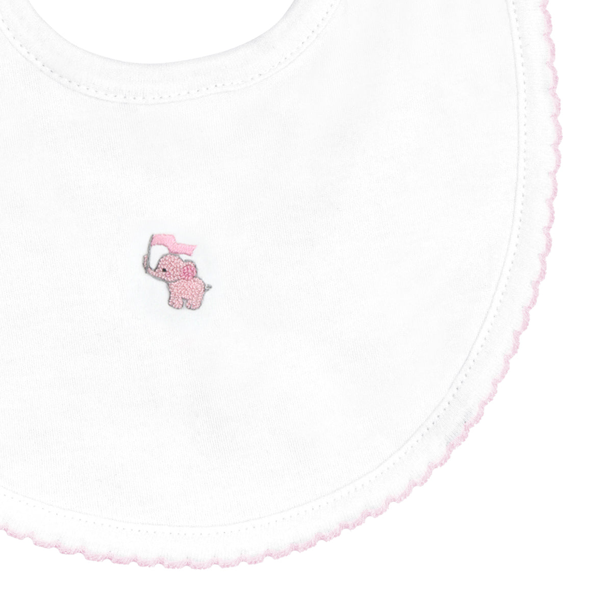 Baby Animals Embroidery Bib | Baby Girl
