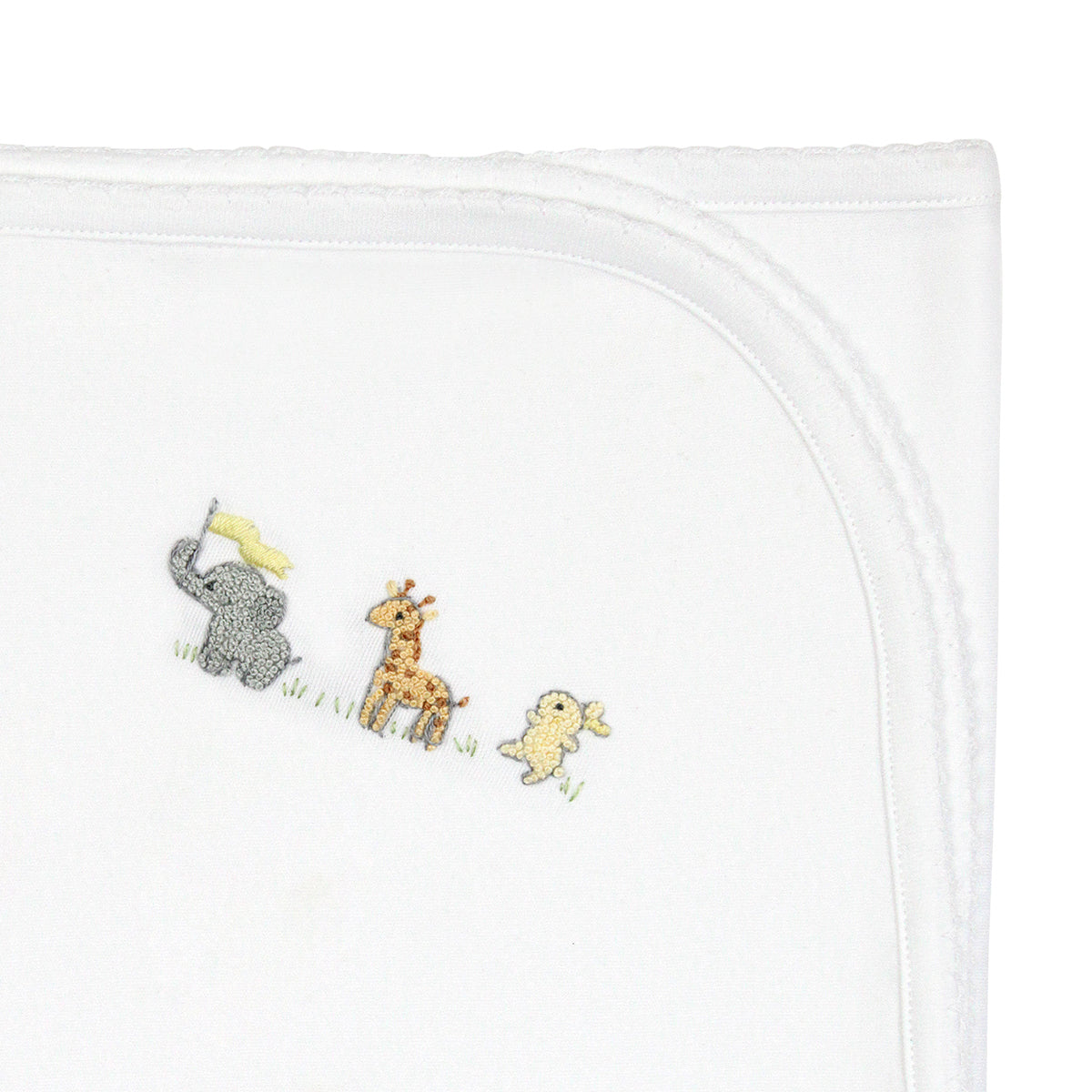 Baby Animals Embroidery Blanket | Baby Unisex