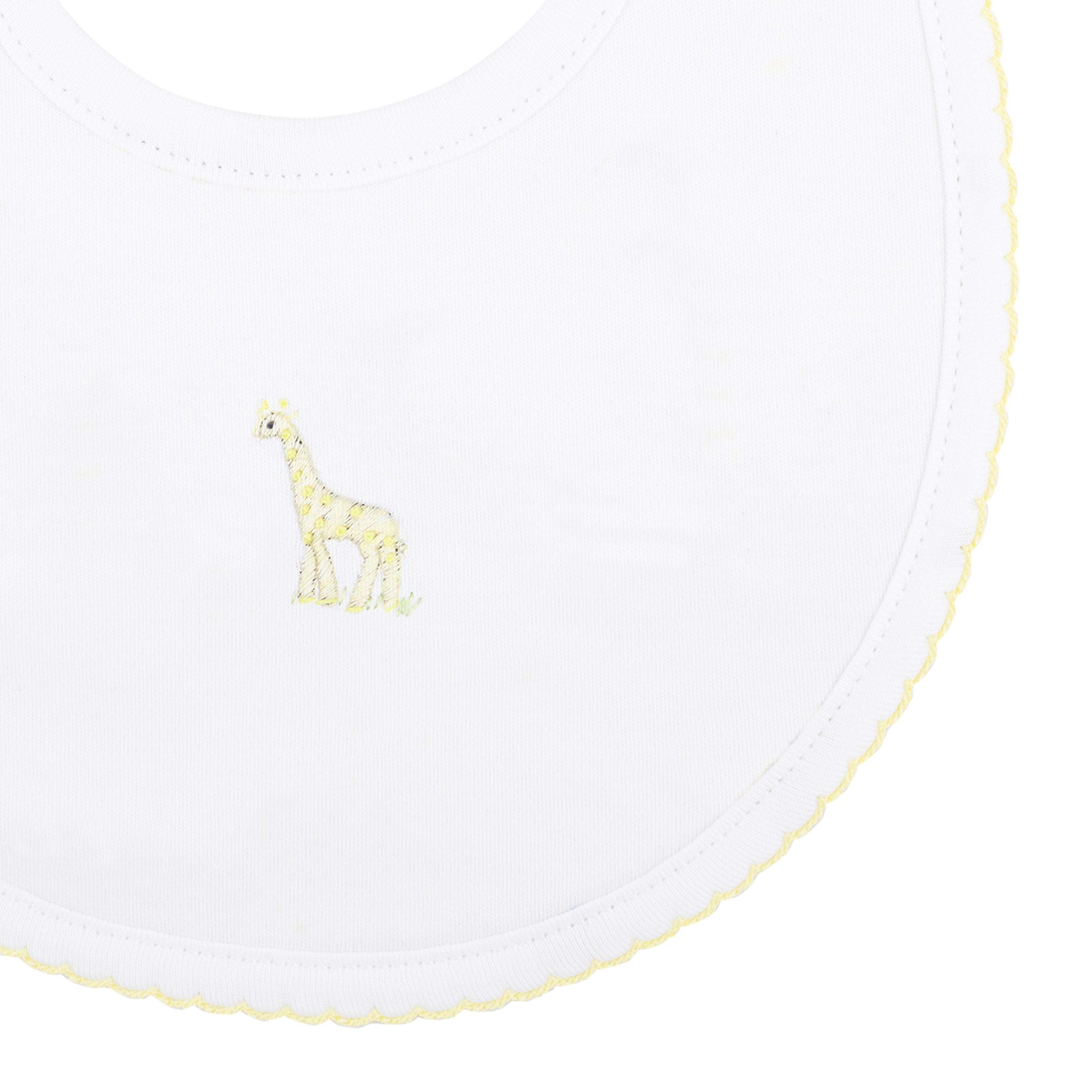 Safari Color Embroidery Bib| Baby Unisex