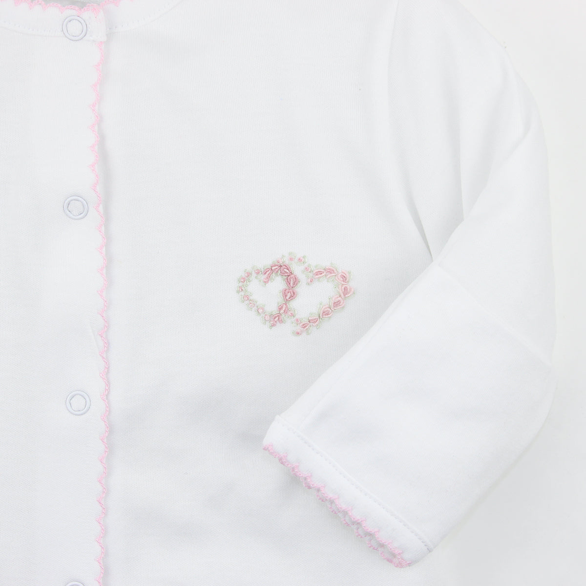 Double Roses Heart Embroidery Converter | Baby Girl