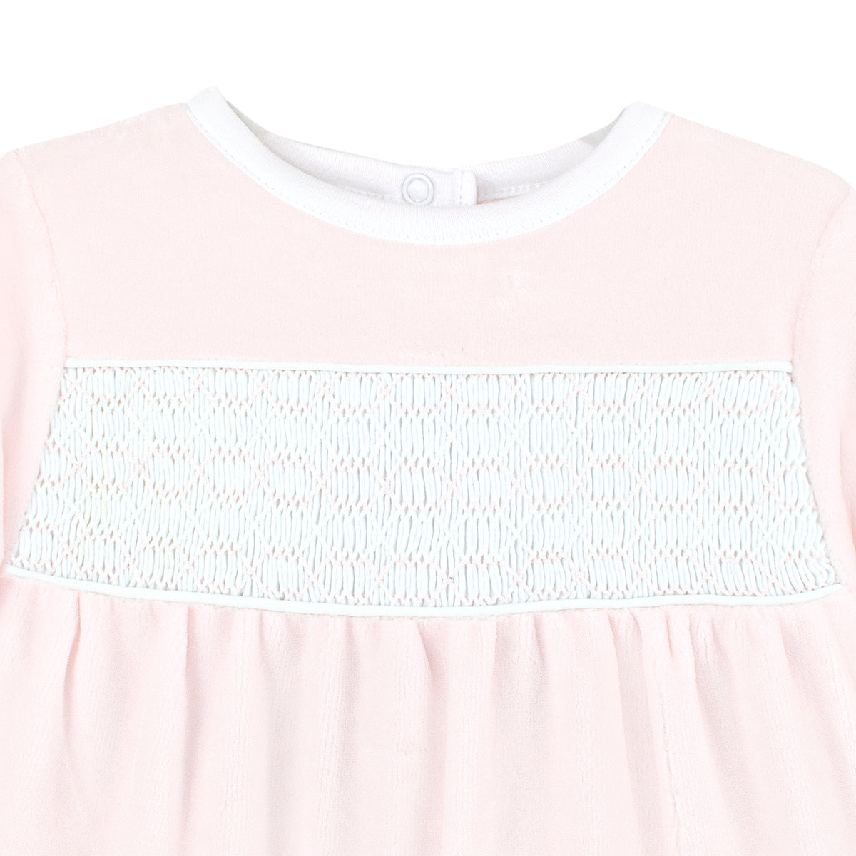 Smock Velour Collection Footie | Baby Girl
