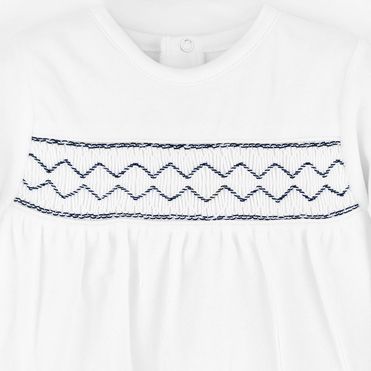 Smock Velour Collection Footie | Baby Boy