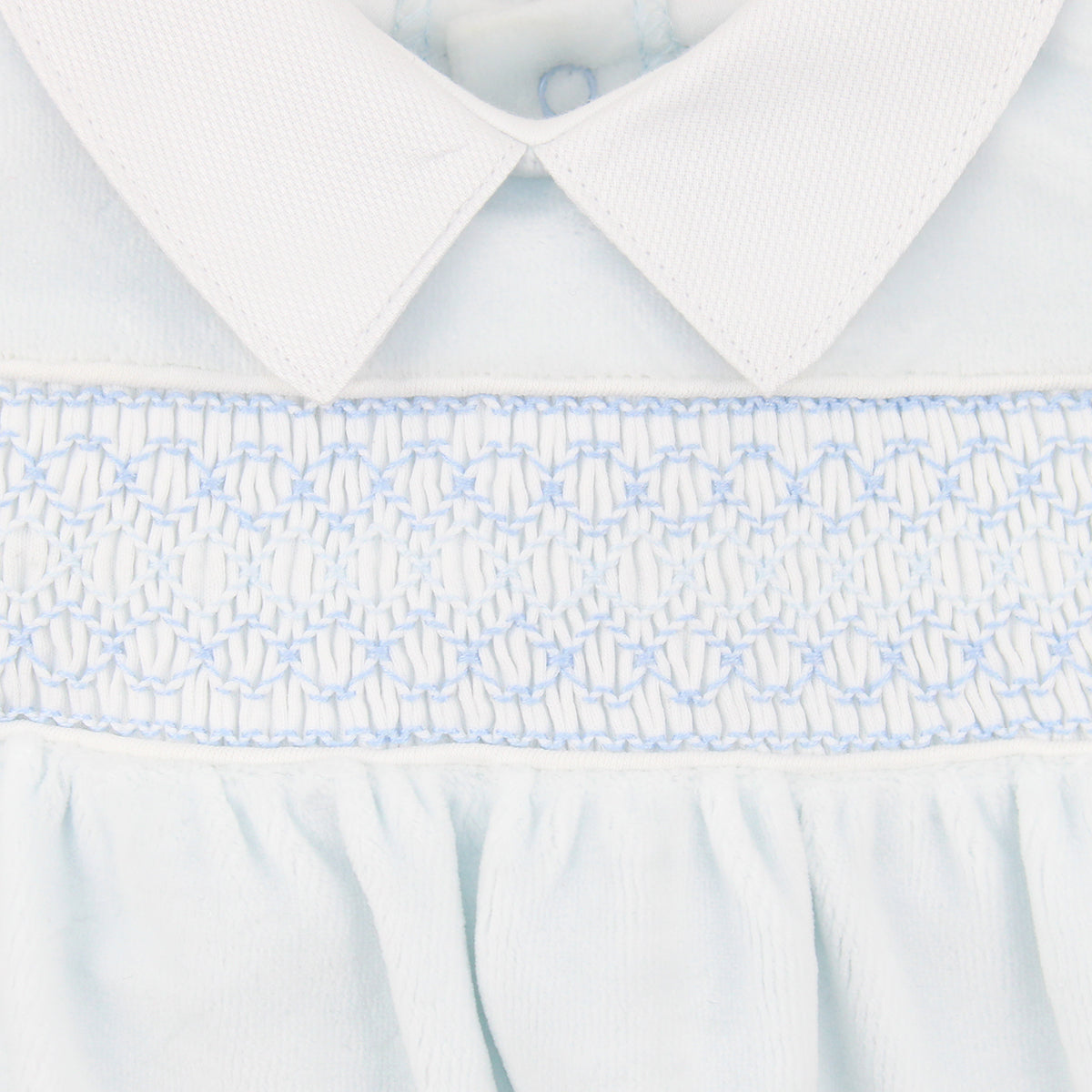 Smock Velour Collection Footie | Baby Boy