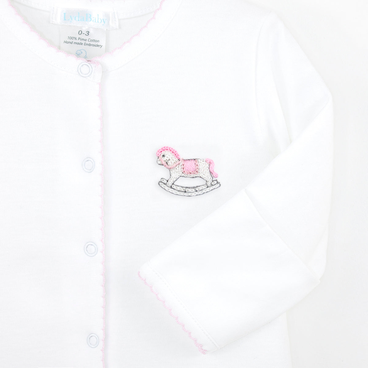 New Born Toys Embroidery Footie | Baby Girl