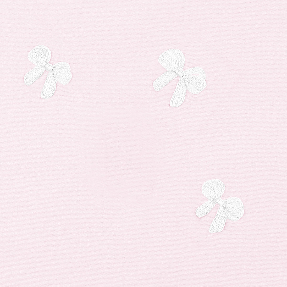 Stripe Bows Embroidery Blanket | Baby Girl
