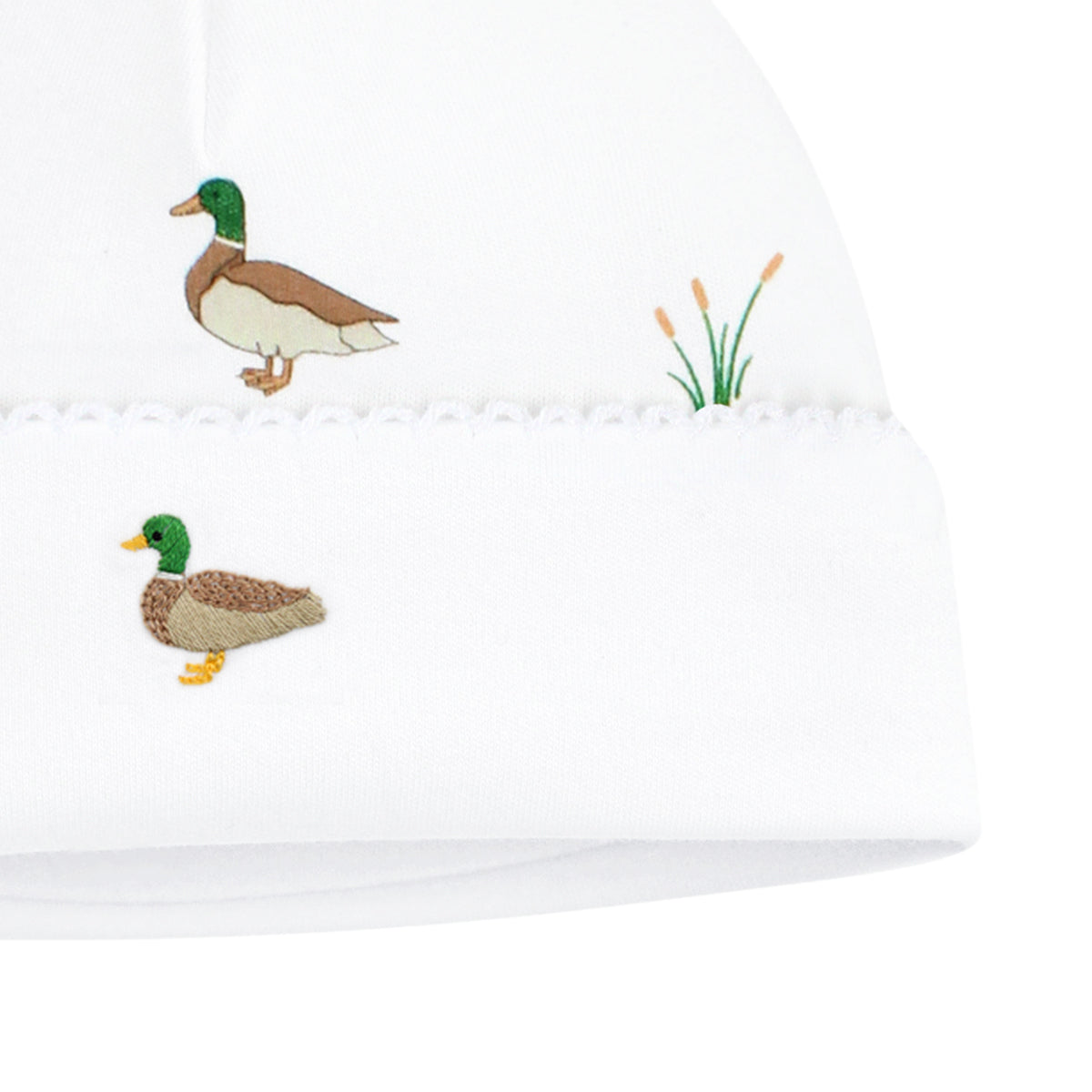 Mallard Ducks Embroidery and Printed Hat | Baby Boy