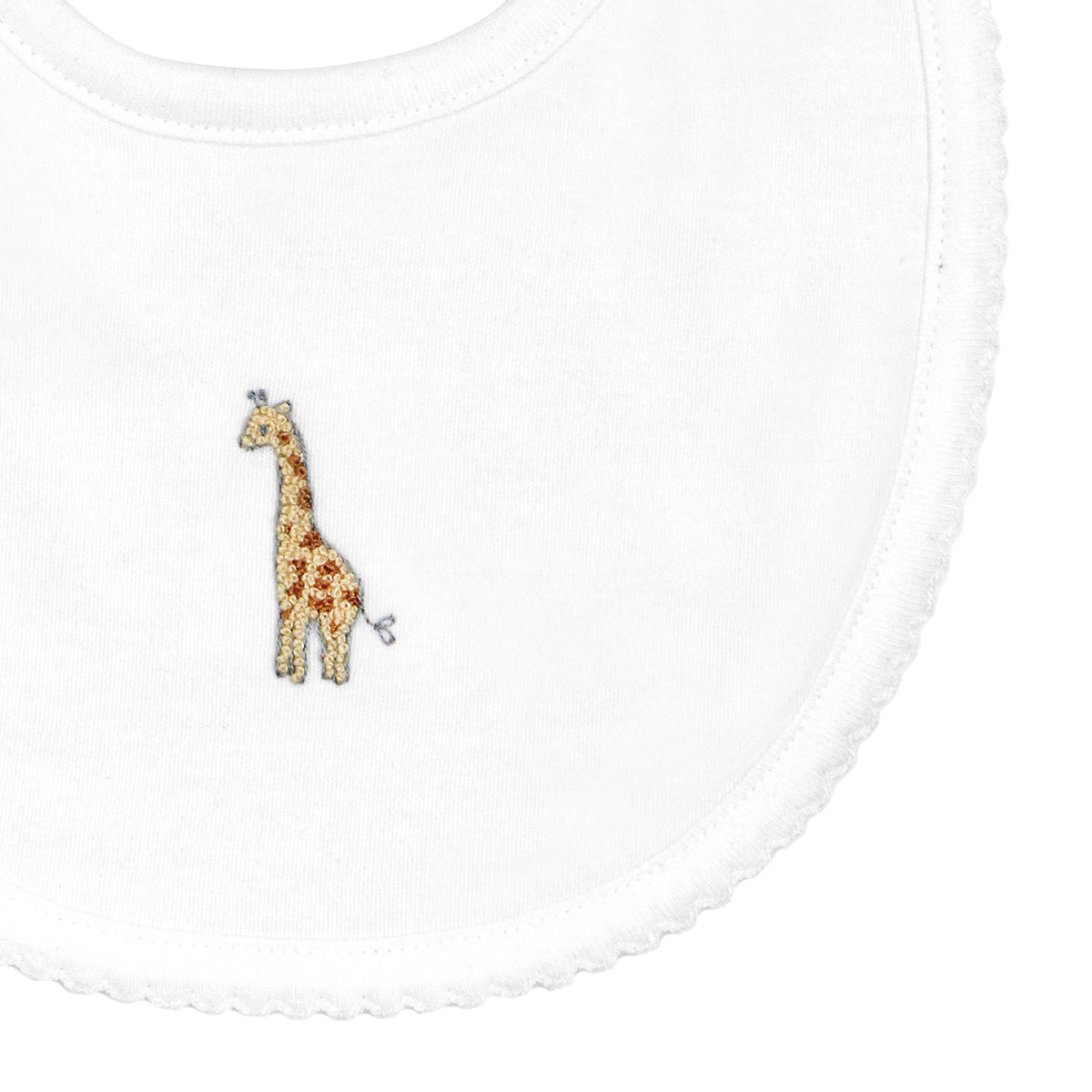 Safari Animals Embroidery Bib | Baby Unisex