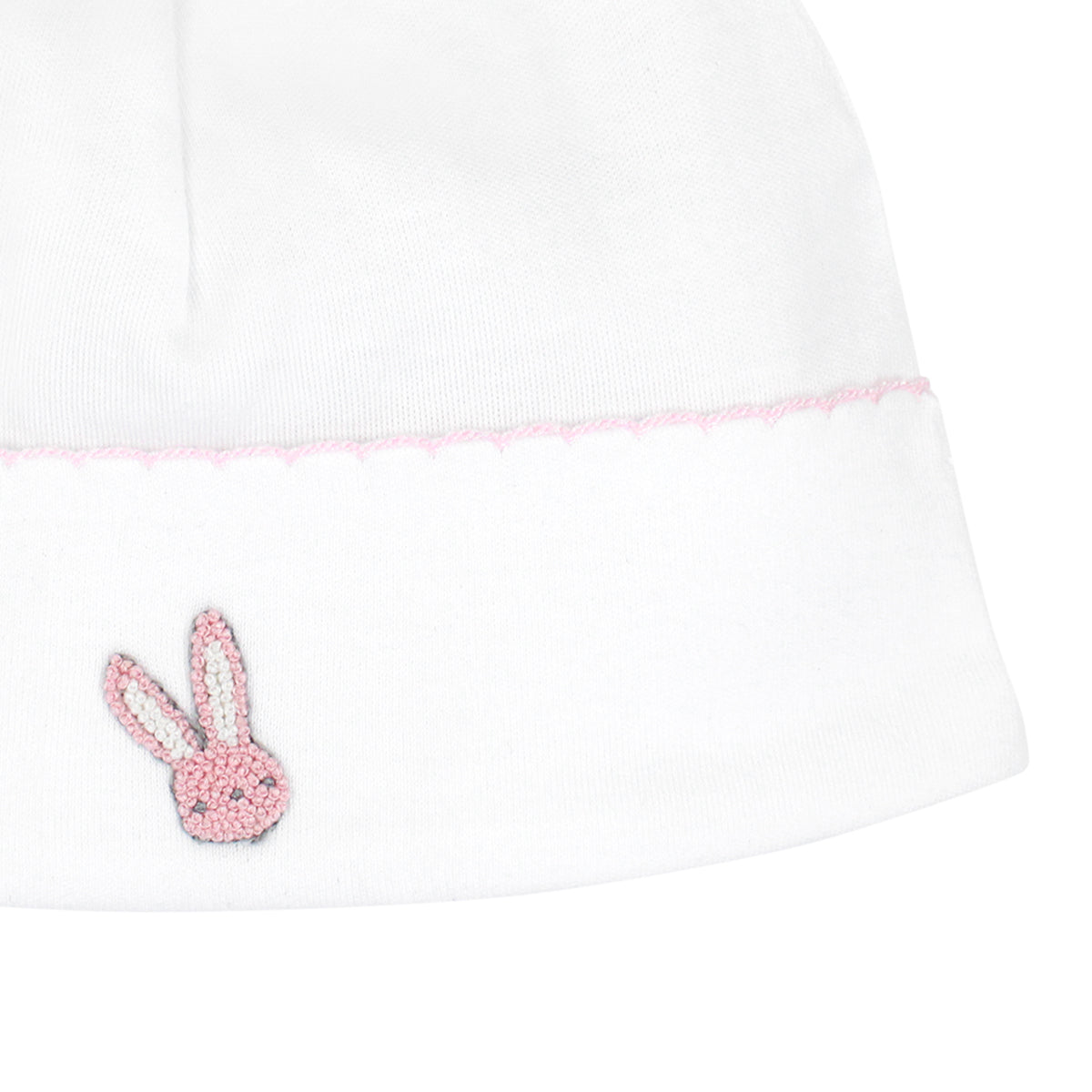 Rabbits Embroidery Hat | Baby Girl