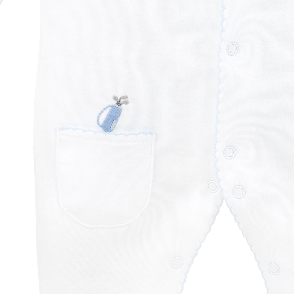 Golf Game Embroidery Footie | Baby Boy