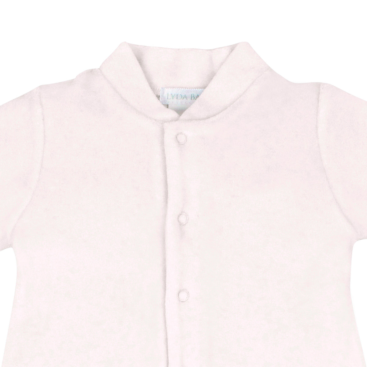 Pink Velour Footie | Baby Girl