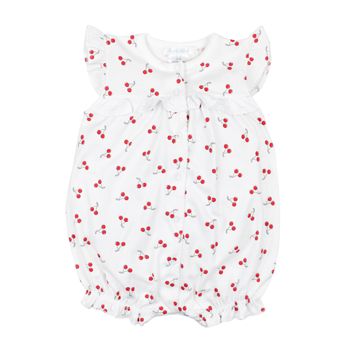 PIMA COTTON CHERRIES ROMPER