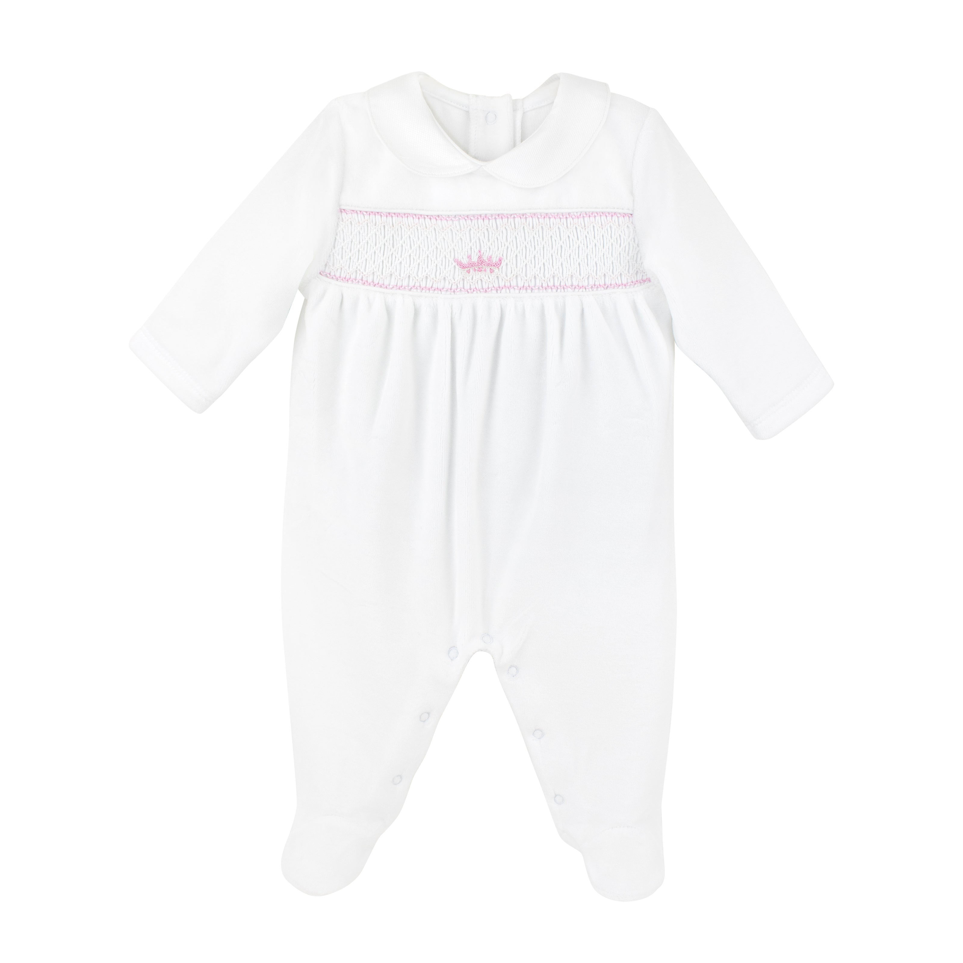 Little Princess Embroidery Footie | Baby Girl