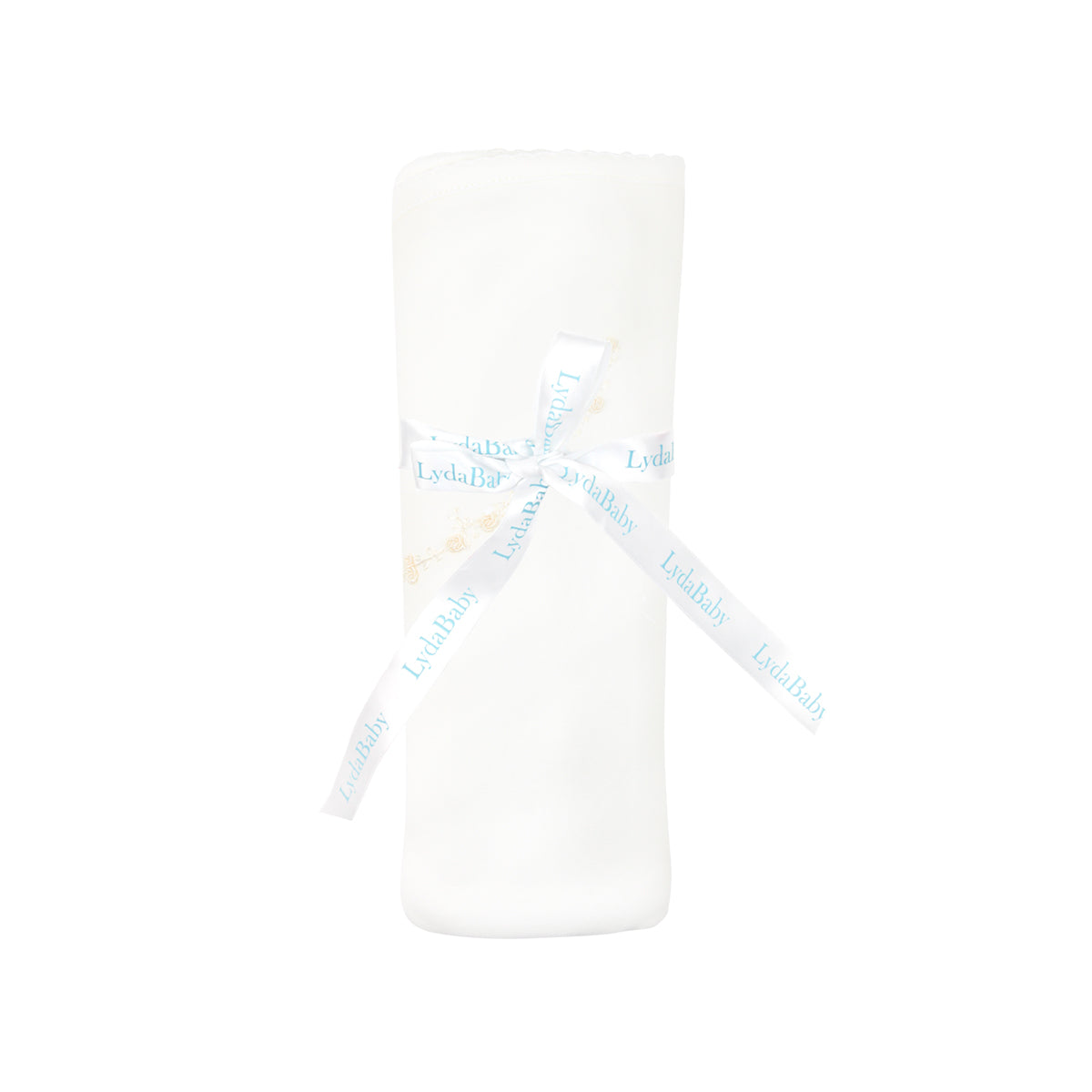 Ivory Flowers Embroidery Blanket | Baby Girl