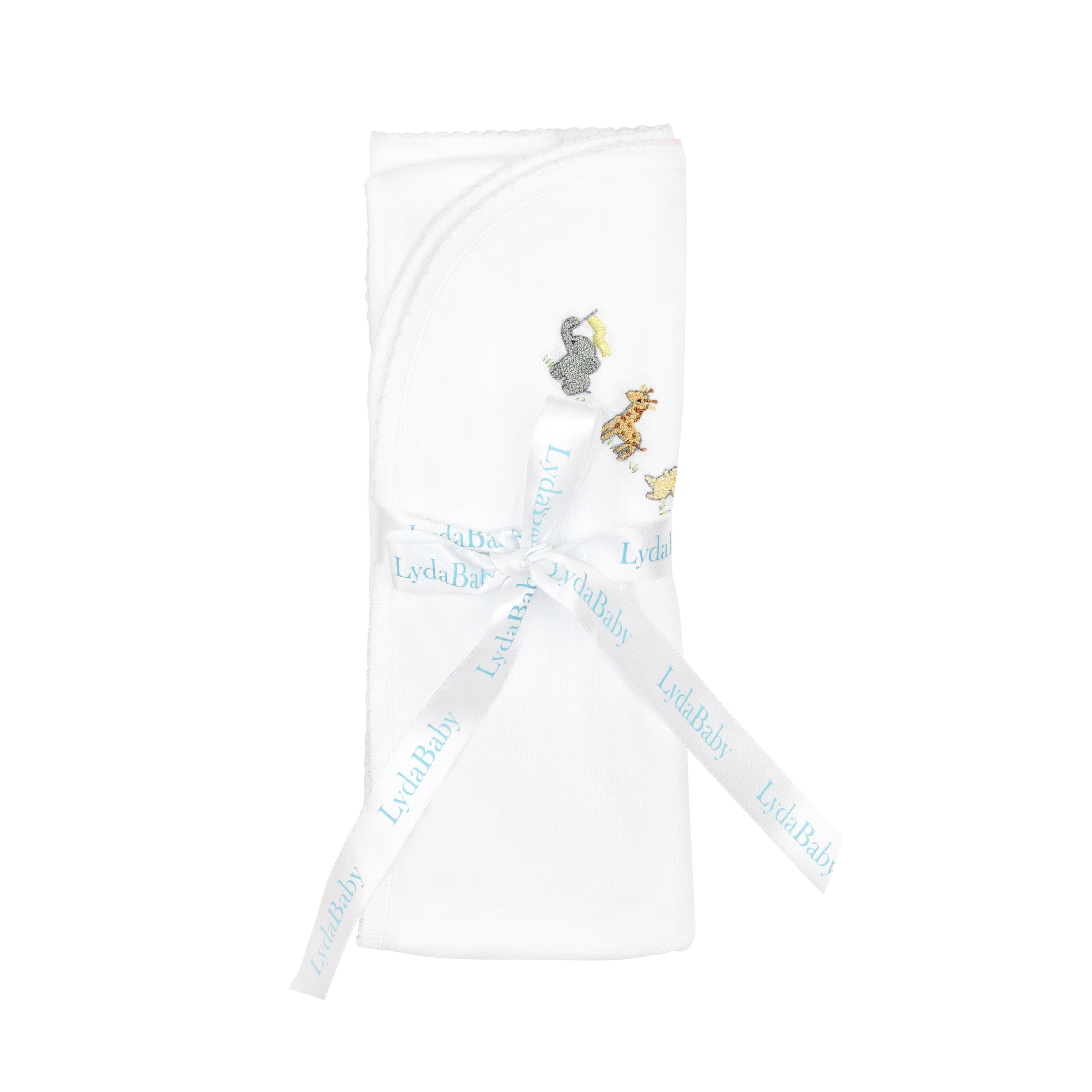 Baby Animals Embroidery Blanket | Baby Unisex