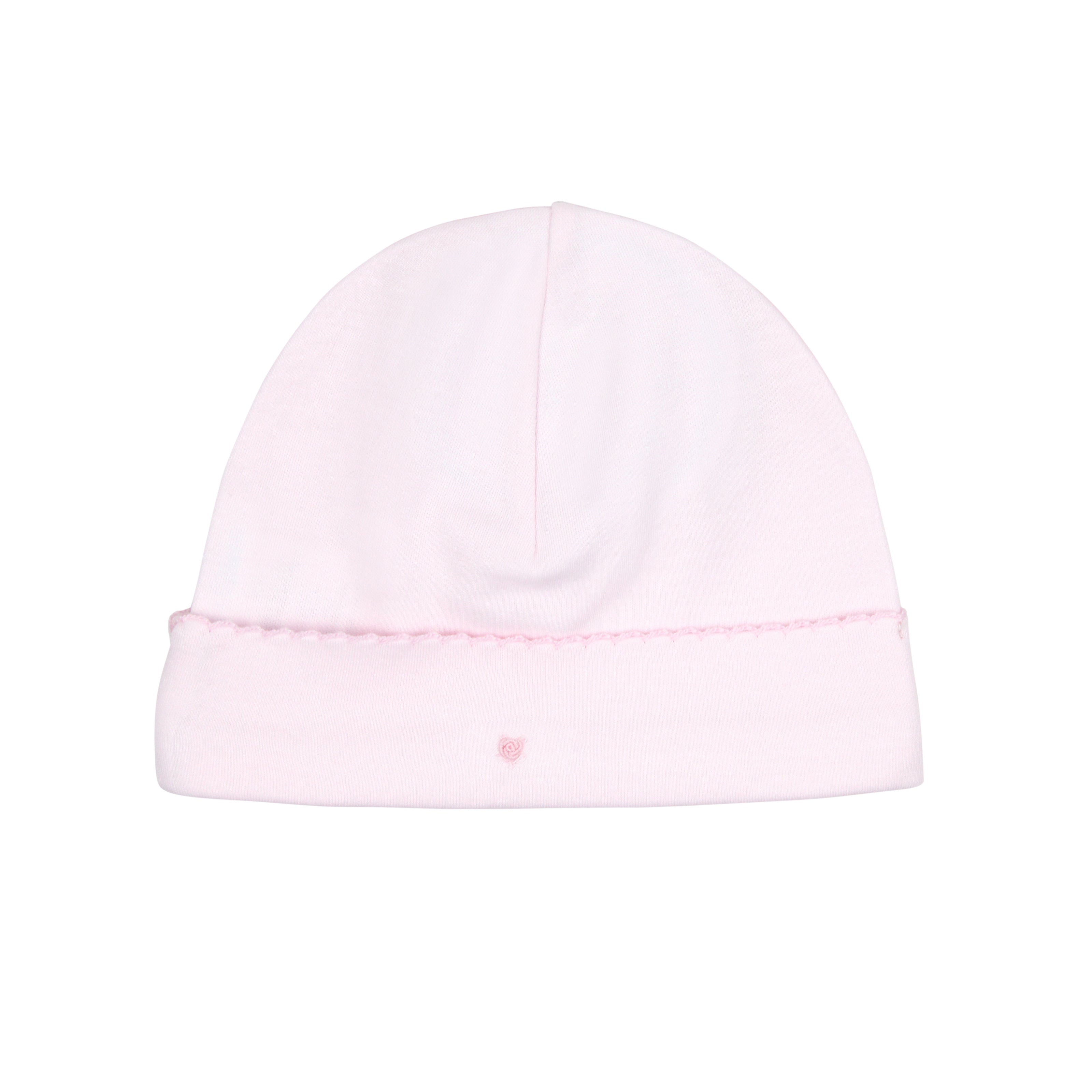 Sweet Roses Pink Embroidery Hat | Baby Girl