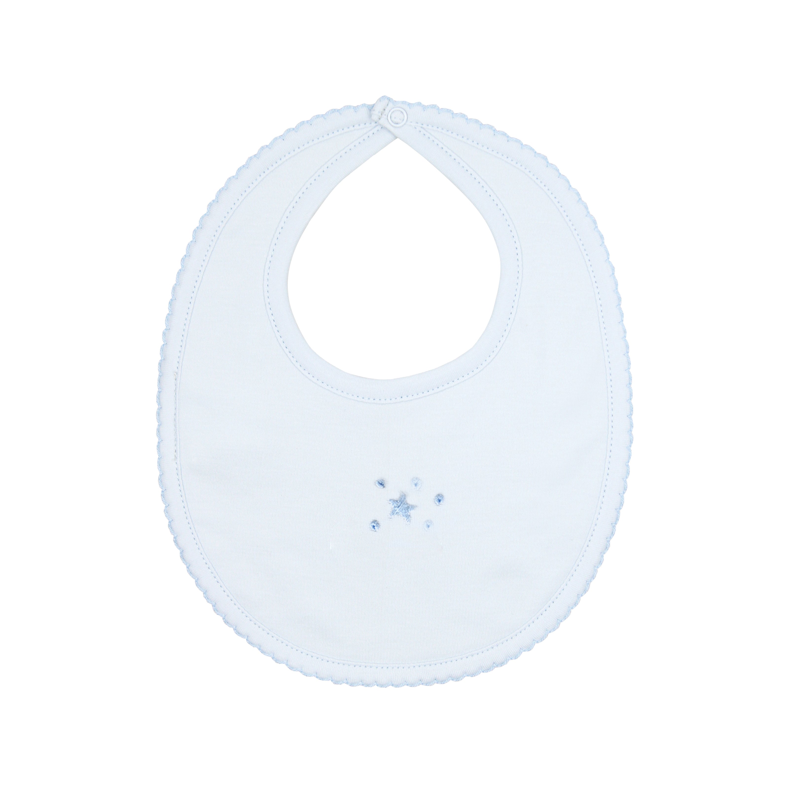 Lightblue Bubble Stars Embroidery Set 4 Pieces | Baby Boy