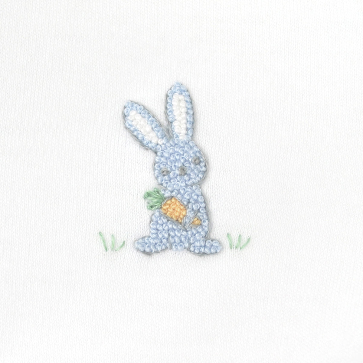 Rabbits Embroidery Footie | Baby Boy