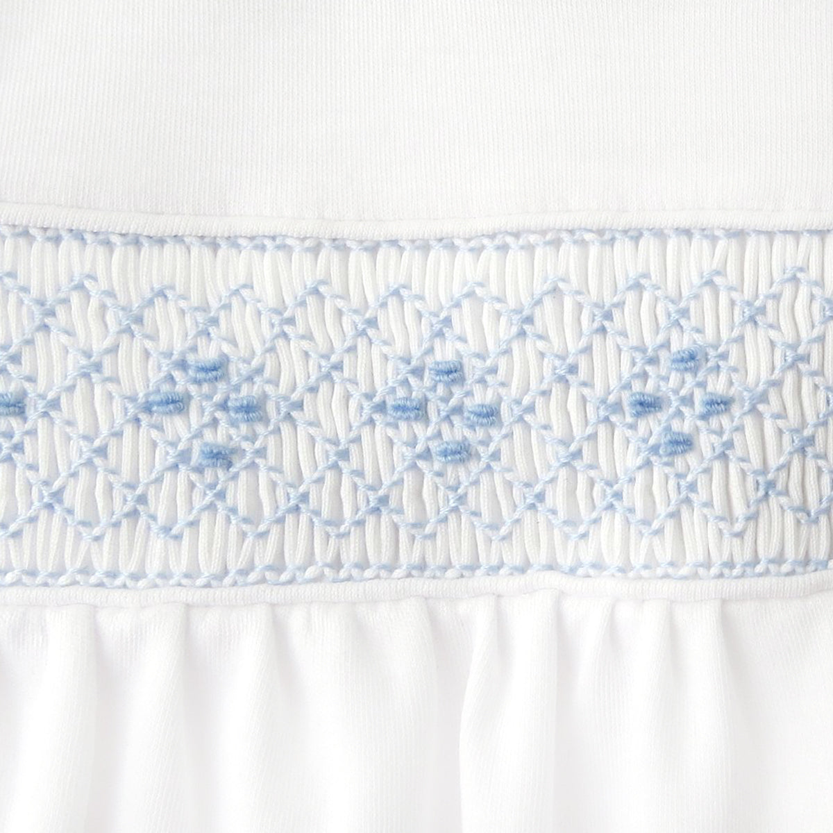 Smock Cotton Seeds Embroidery Footie | Baby Boy