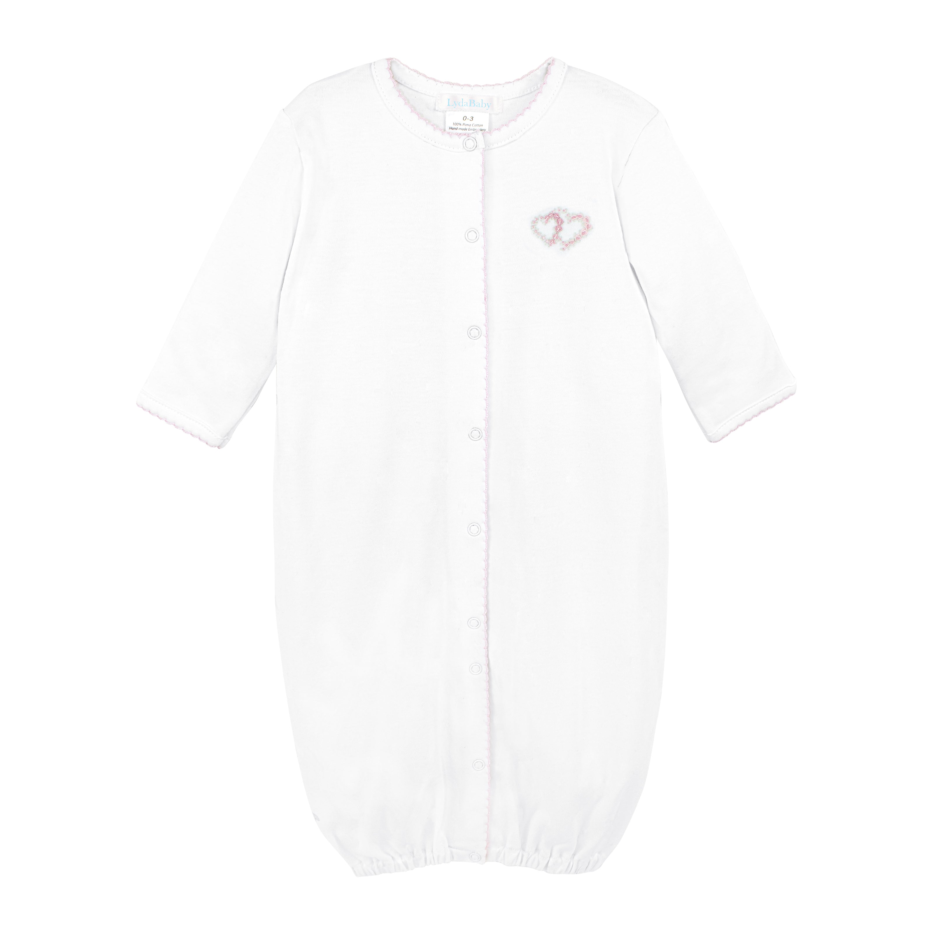 Double Roses Heart Embroidery Converter | Baby Girl