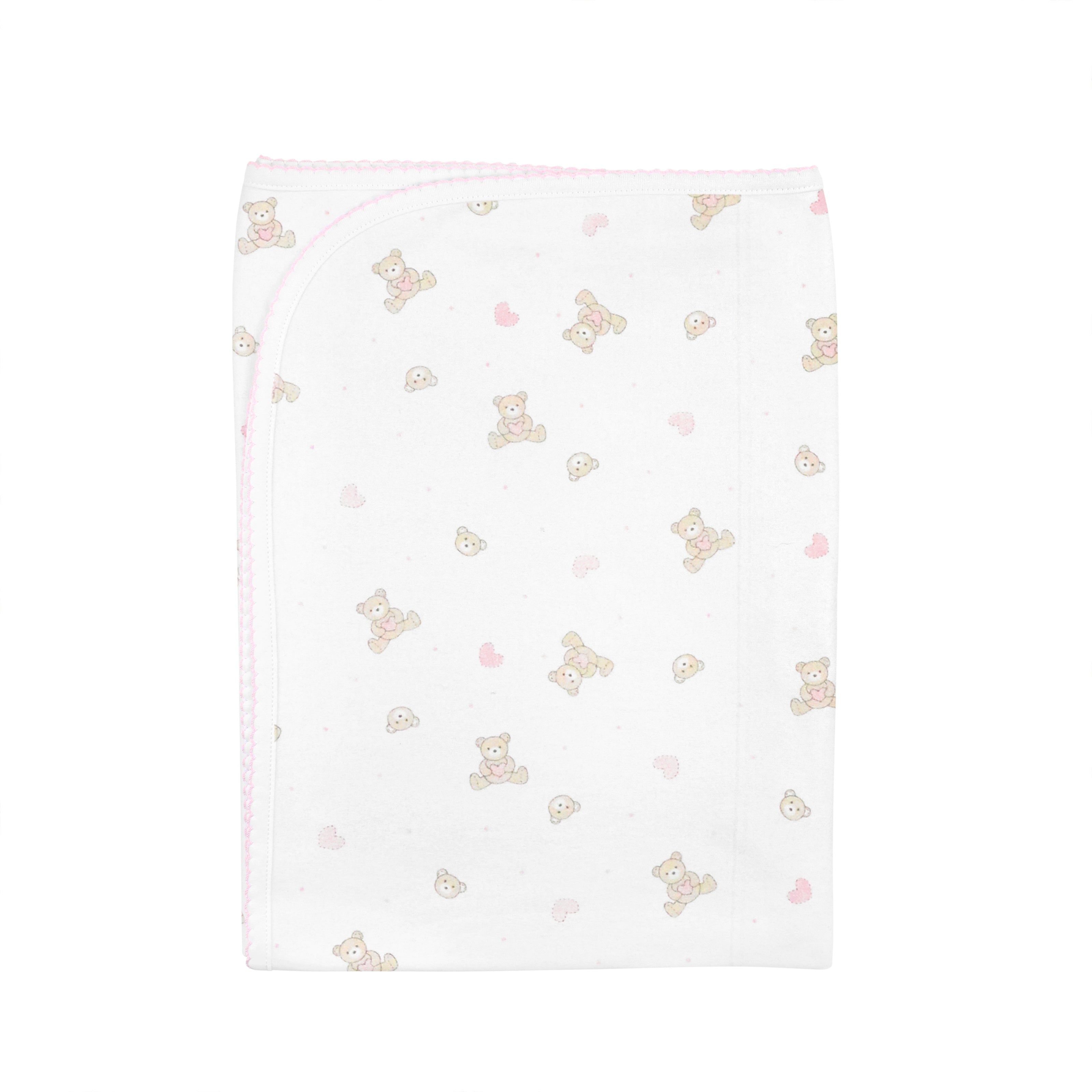 Love Teddy Printed Blanket | Baby Girl