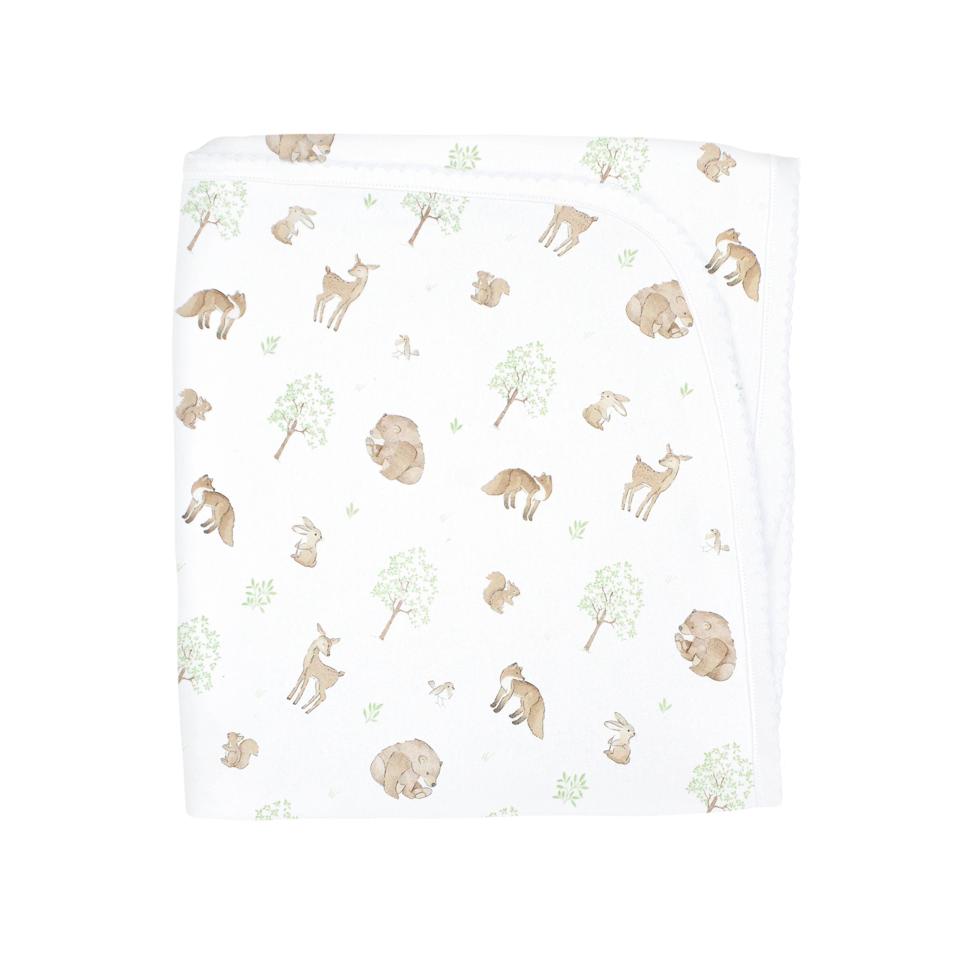 Woodland Friends Printed Blanket | Baby Unisex