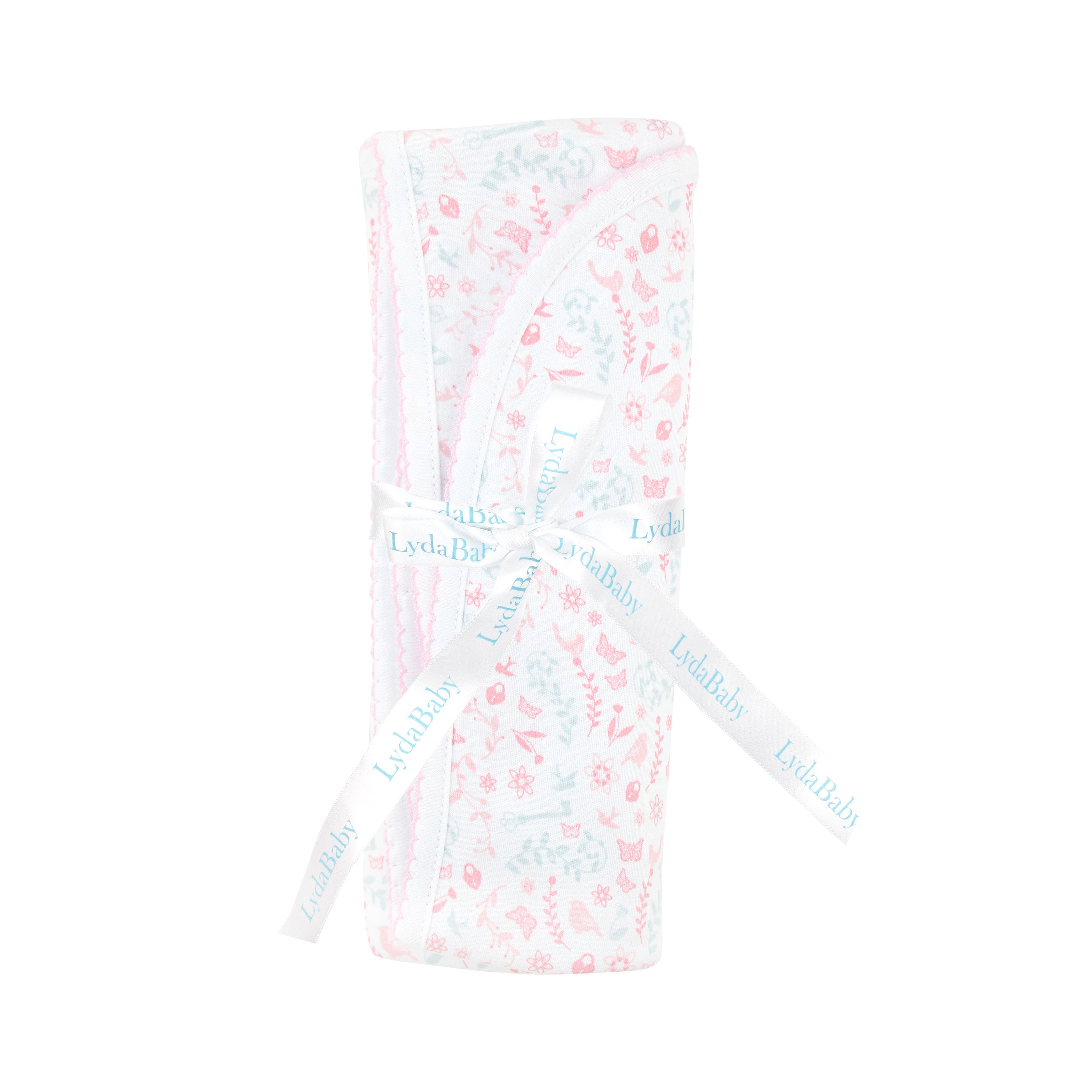 Birds And Flowers Printed Blanket | Baby GIrl