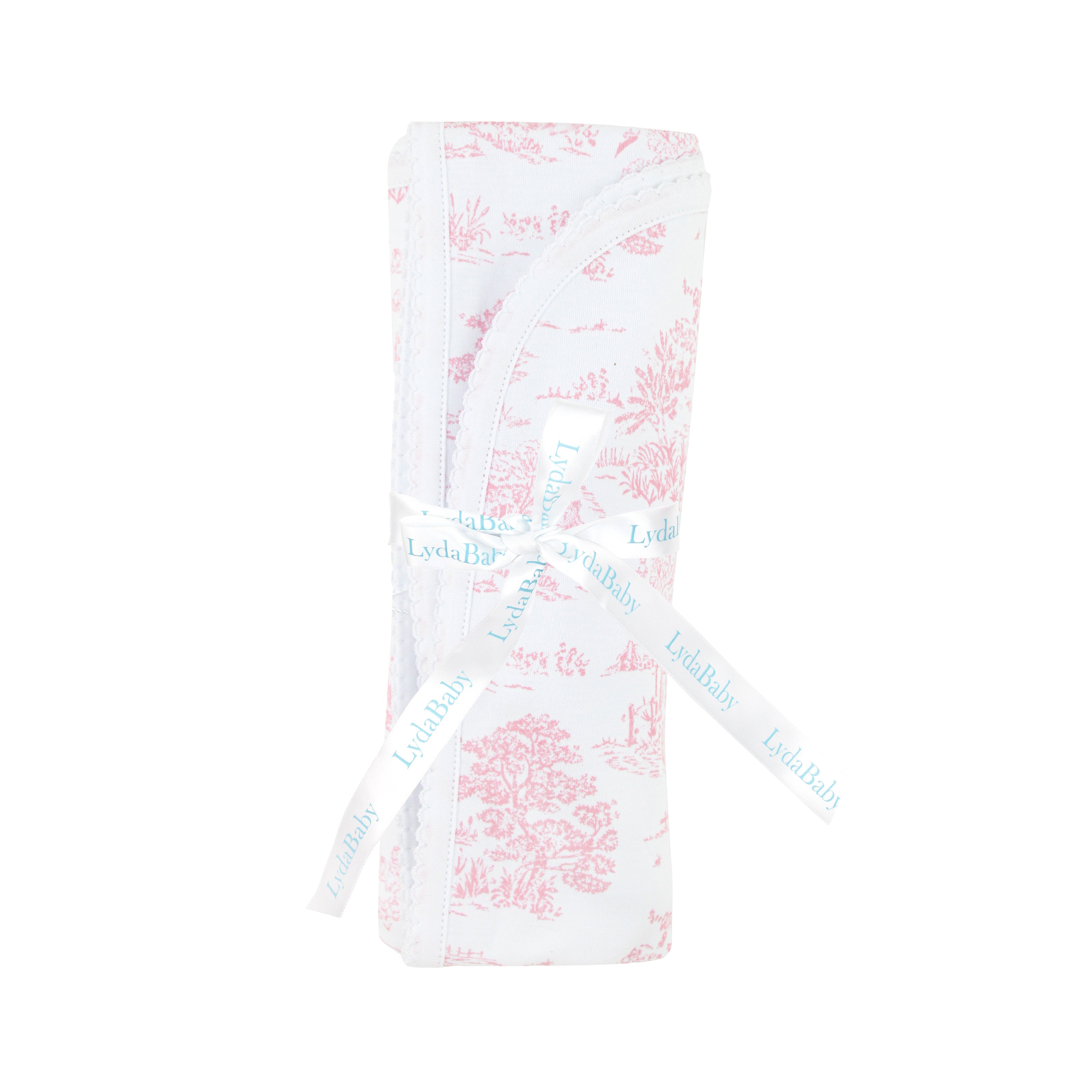 Toile De Jouy Printed Blanket | Baby Girl