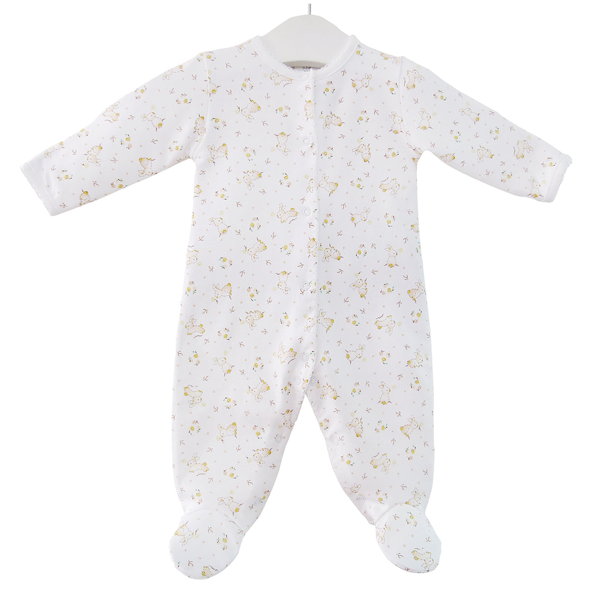 Cute Bunny Printed Footie | Baby Unisex