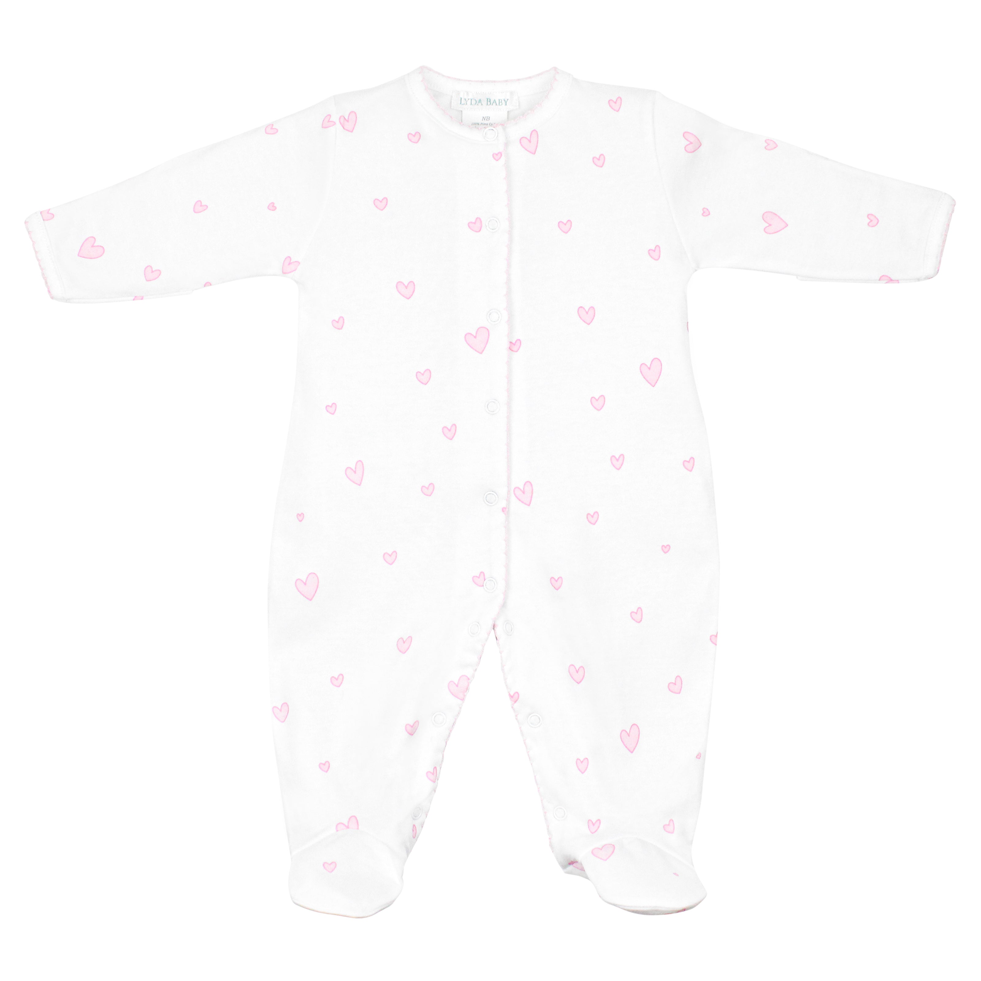 Unique Hearts Printed Set 2 Pieces | Baby Girl