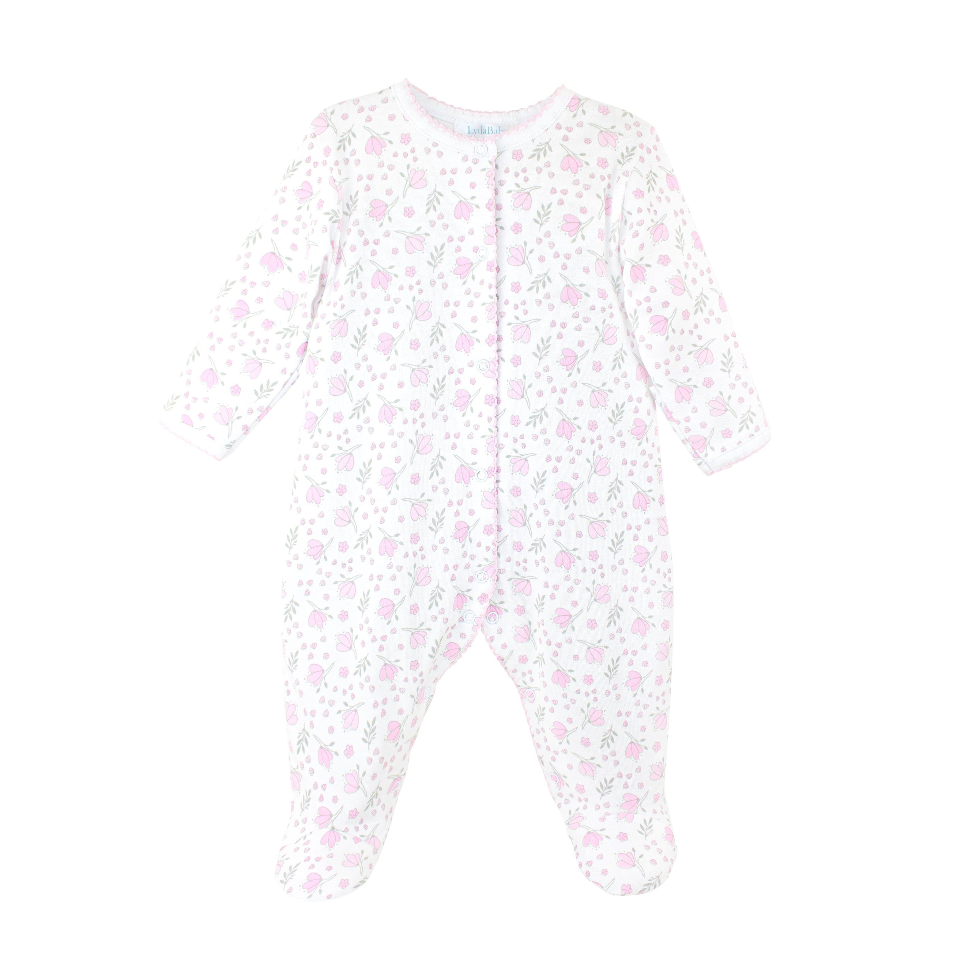 Blooming flowers Printed Footie | Girl