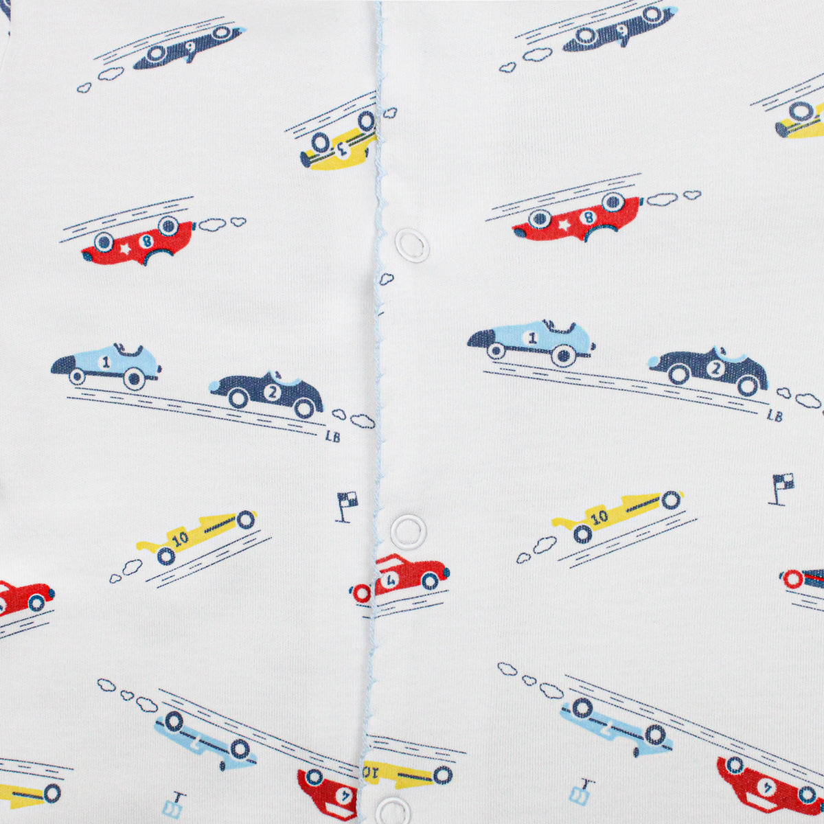 Racers Printed Footie | Baby Boy