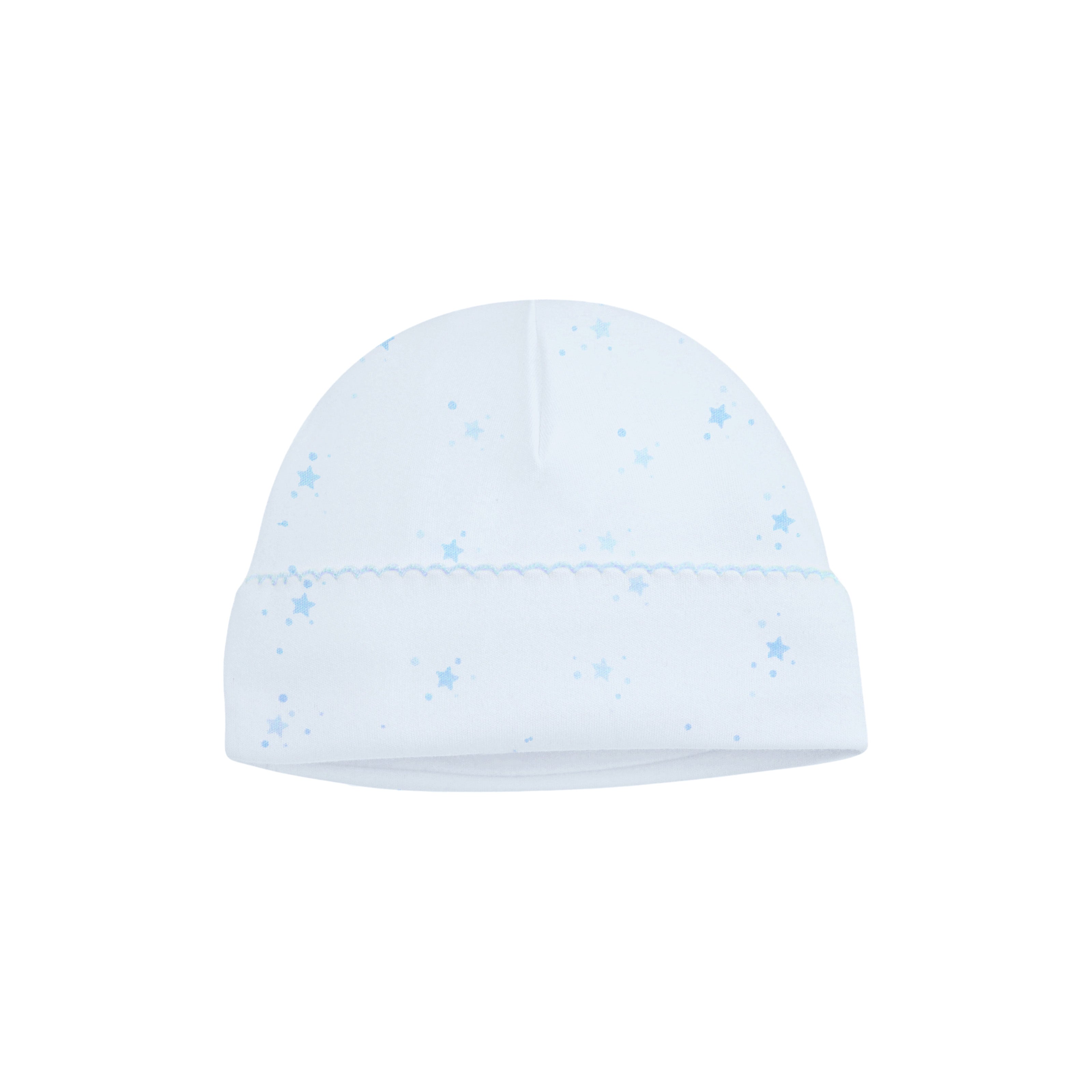 Light Blue Bubble Stars Printed Hat | Baby Boy