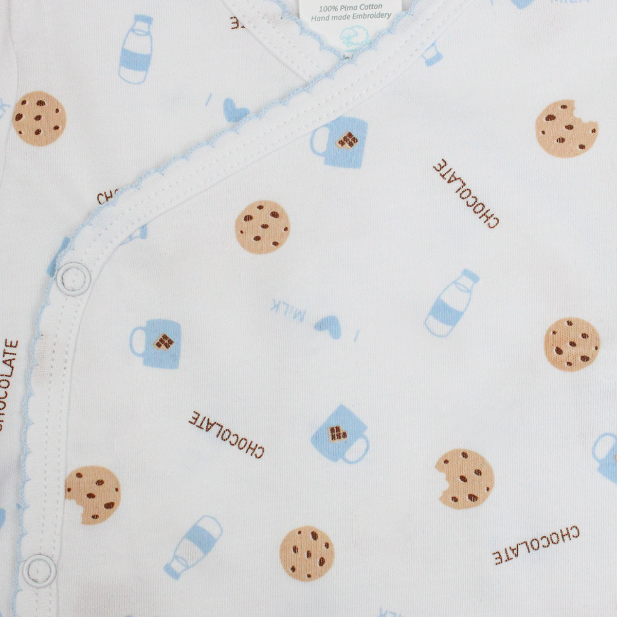Premium Cotton Baby Boy Pajama Set (2 Pieces) - Cookies Print - zoomed in