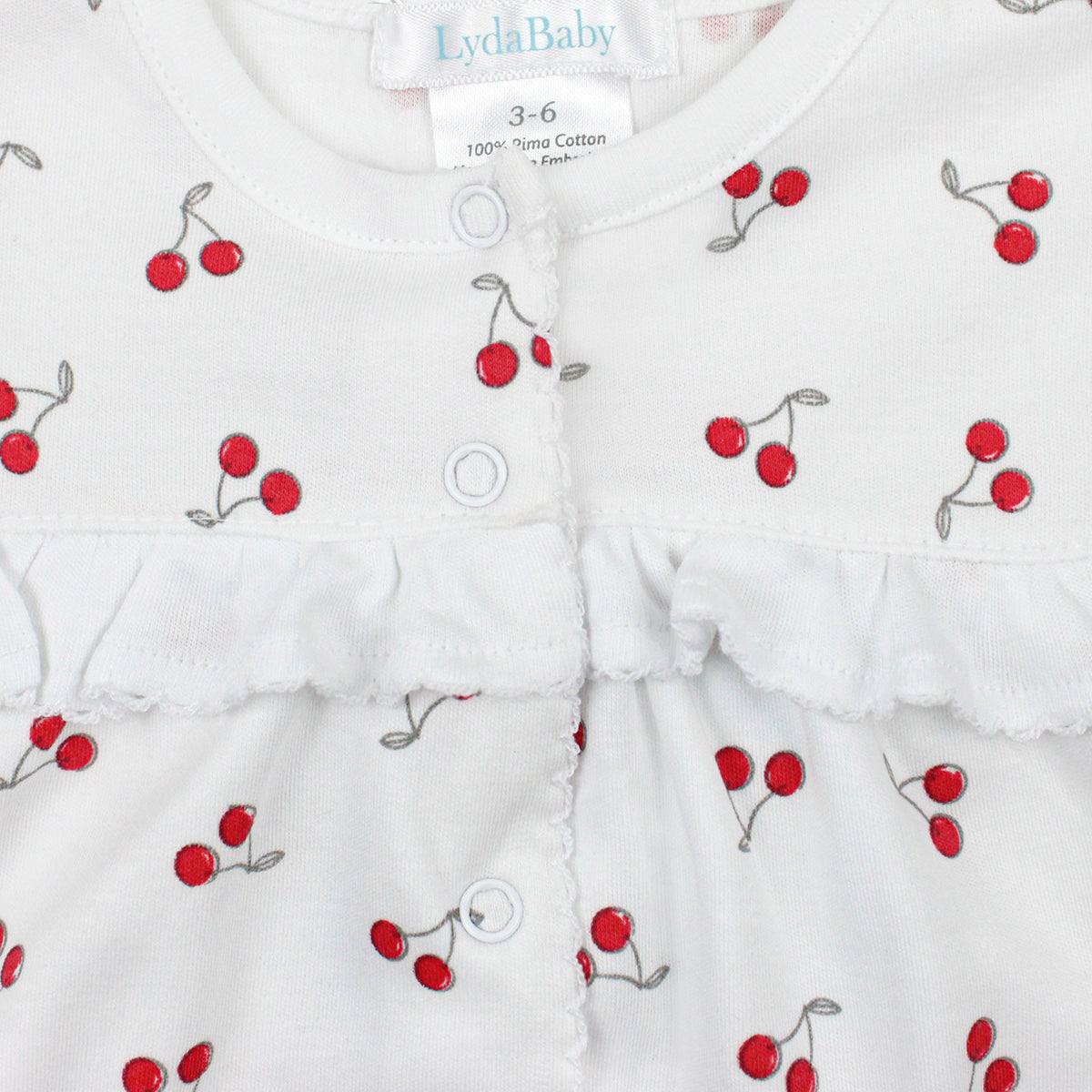 Cherries Printed Romper | Baby Girl