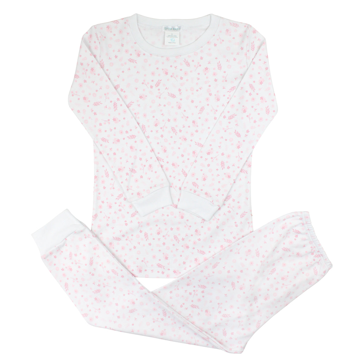 Little Flowers Printed Pajamas  | Girl