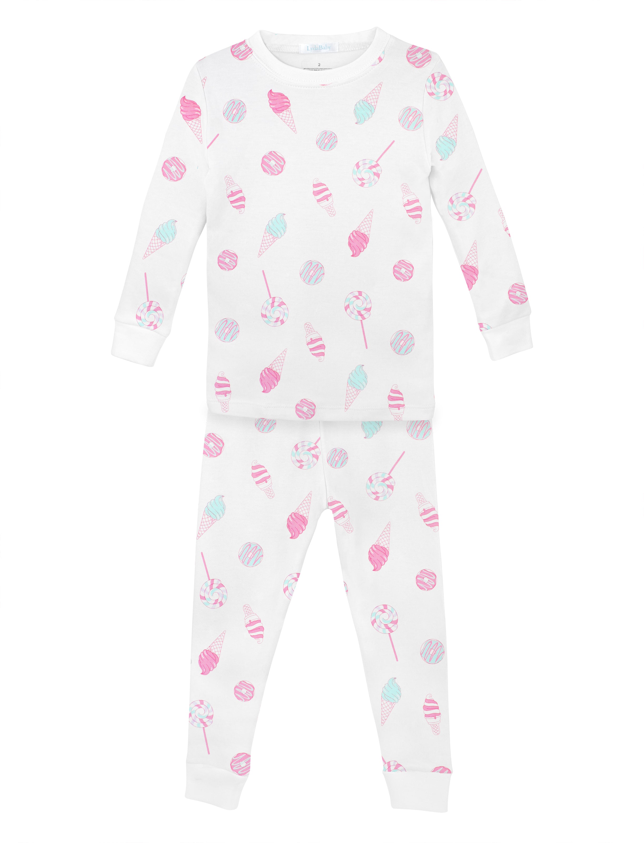 Ice Cream Donuts Printed Pajamas | Girl