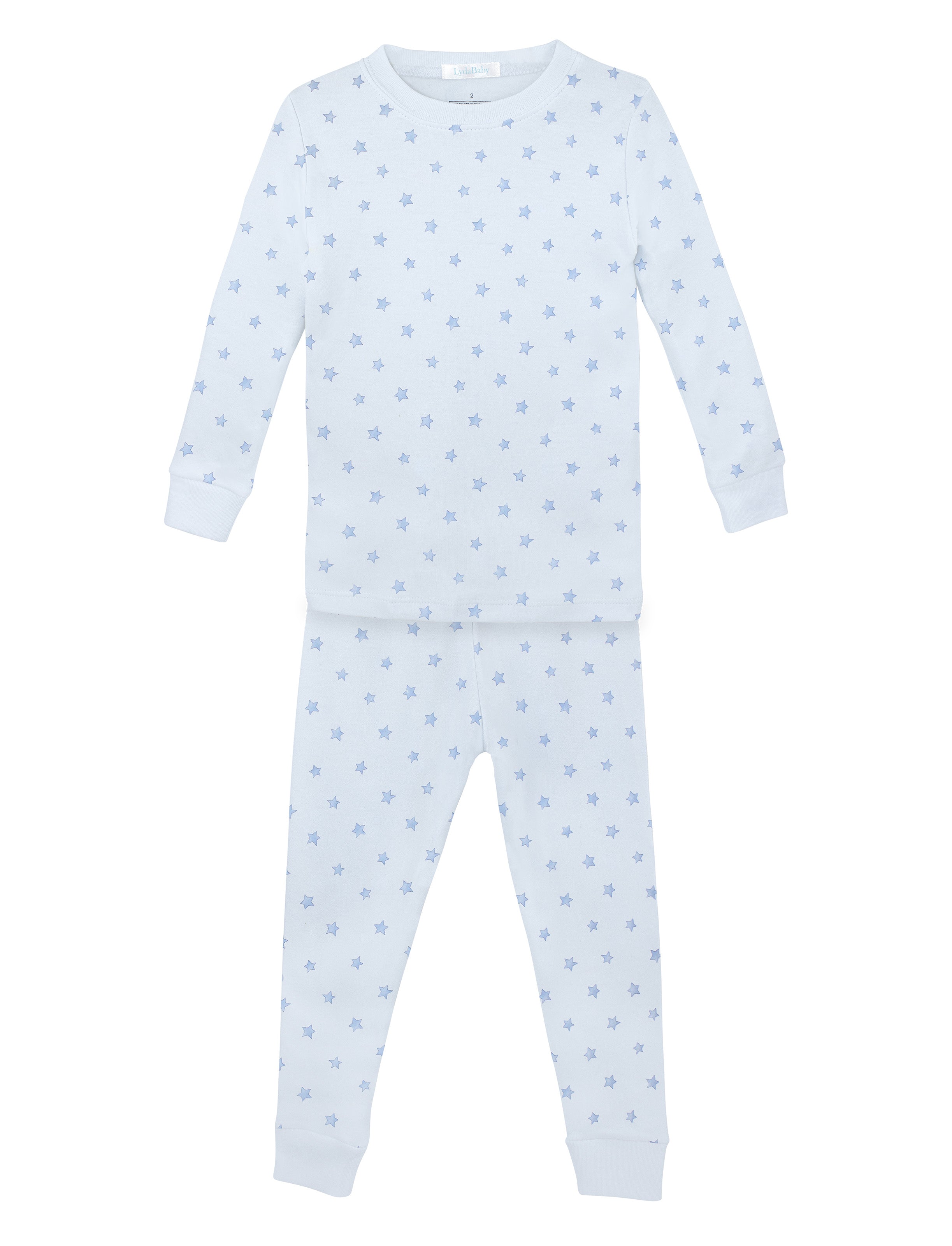 Festive Stars Light Blue Printed Pajama | Baby Boy