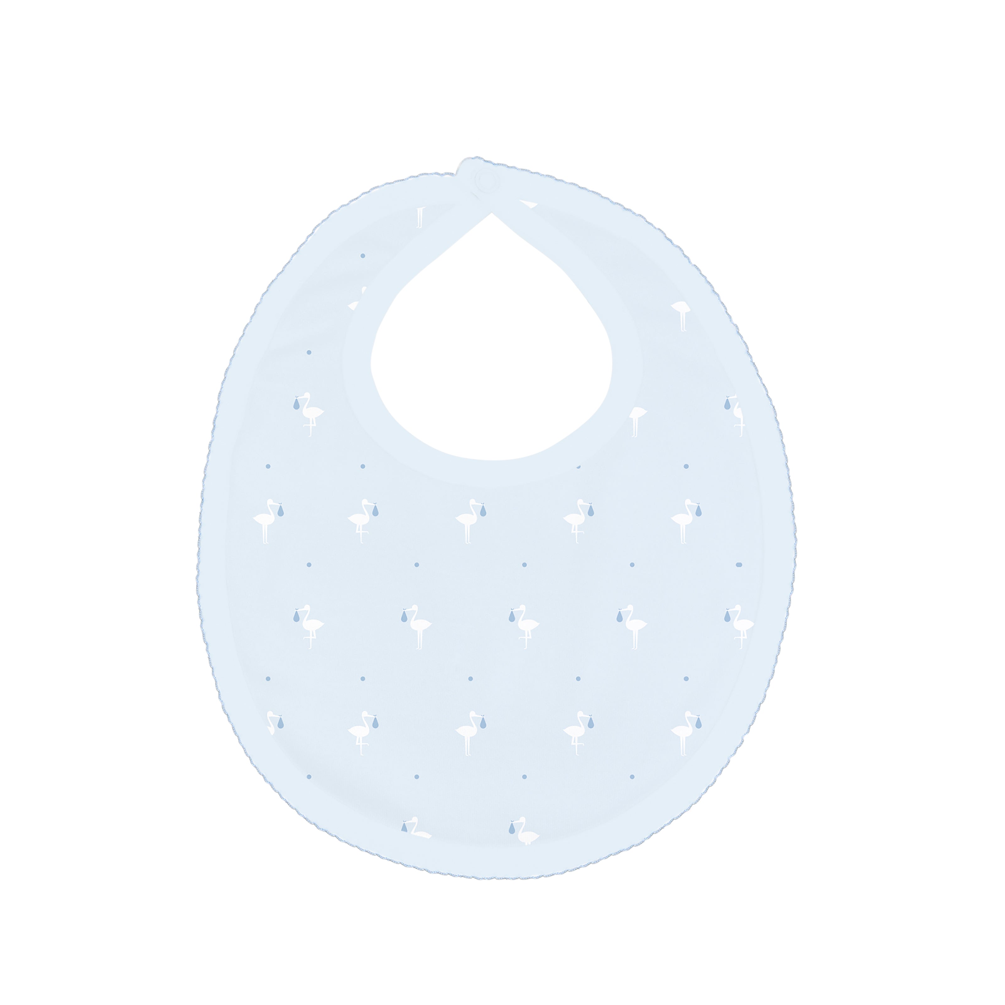 Baby Stork Printed Bib | Baby Boy