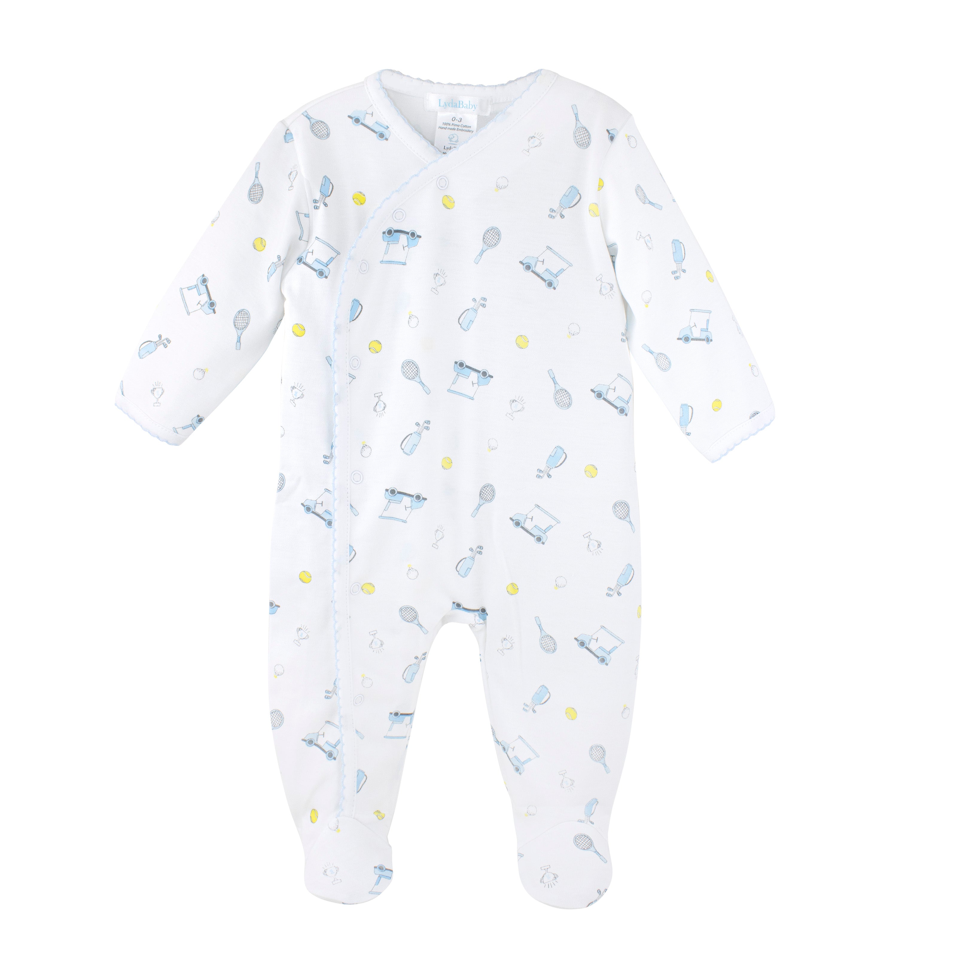 Lets Golf Printed Footie | Baby Boy