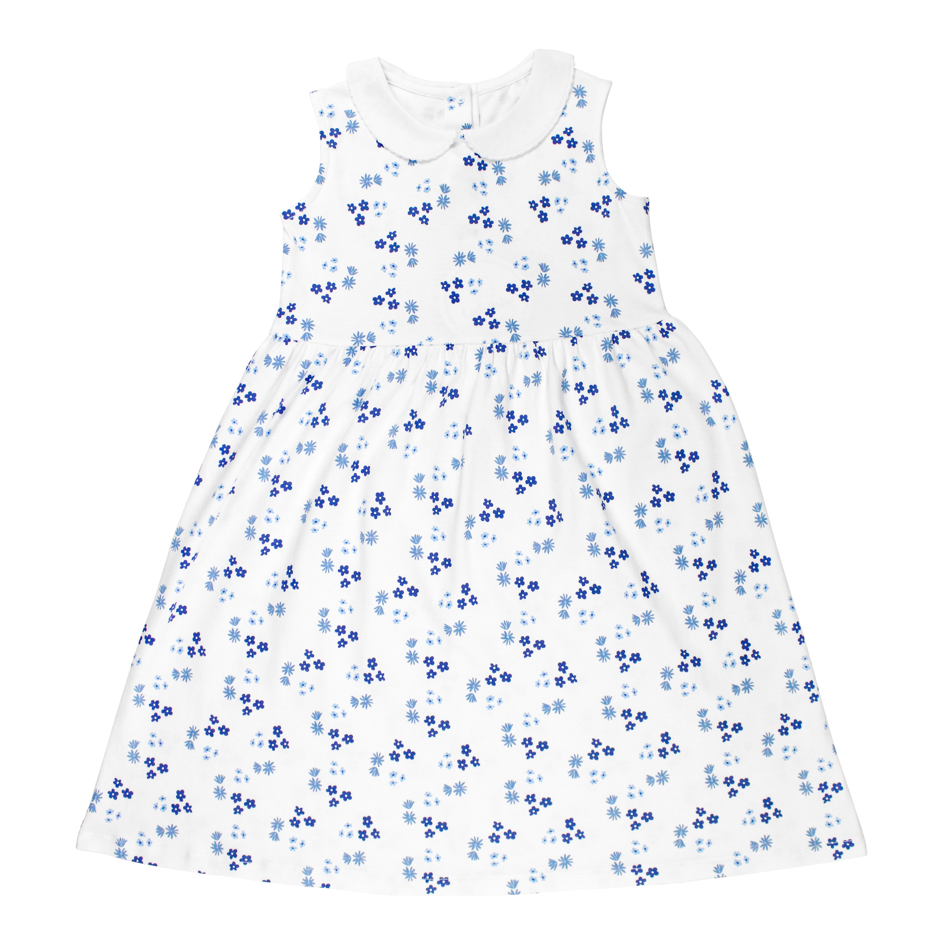 Blue Summer Printed Dress | Girl