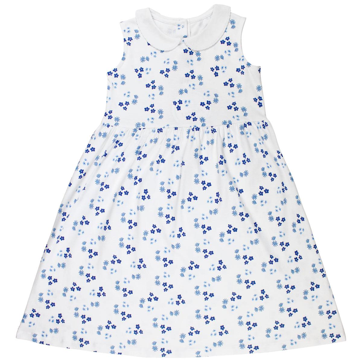 Blue Summer Printed Dress | Baby Girl