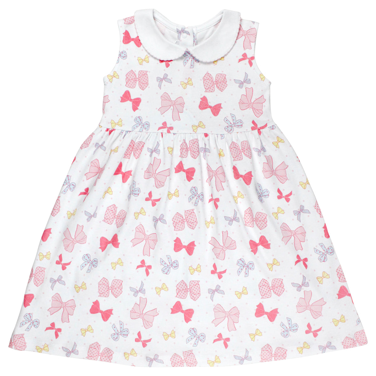 All Bows Printed Dress | Baby Girl