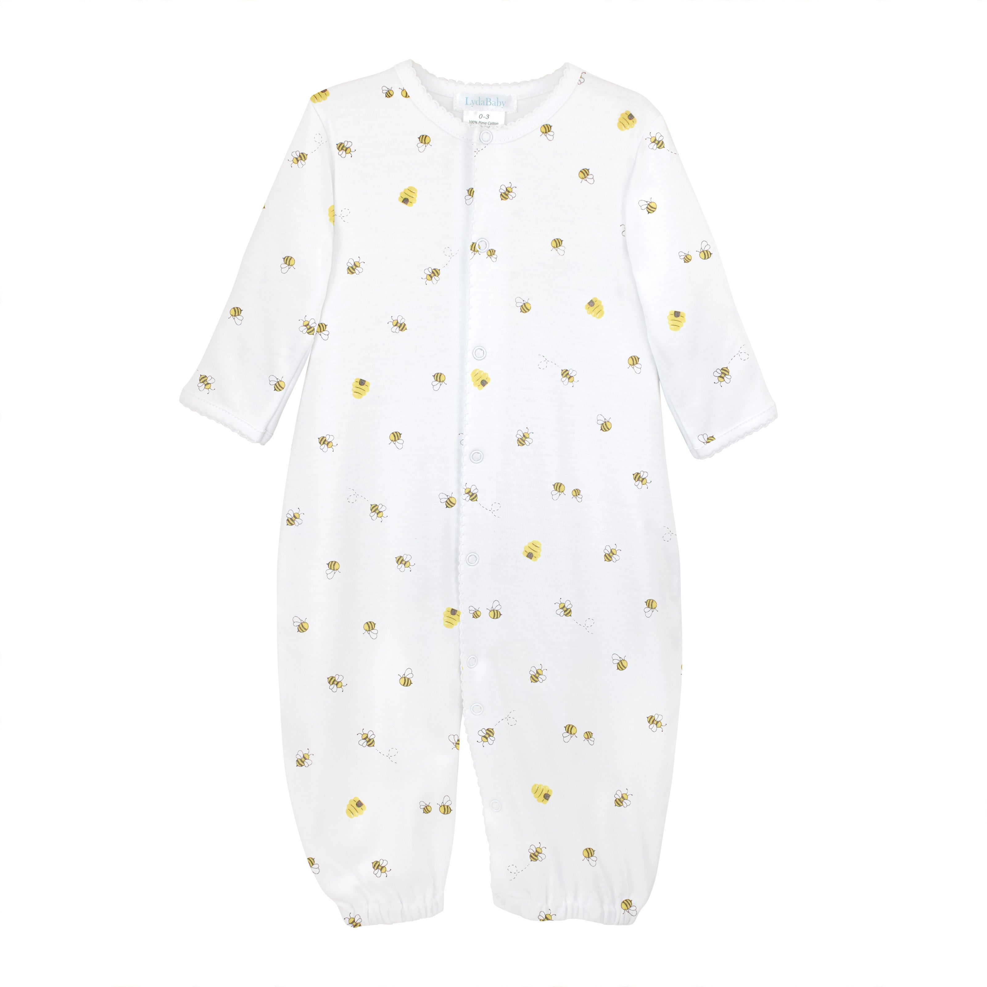 Bee Happy Printed Converter Footie | Baby Unisex