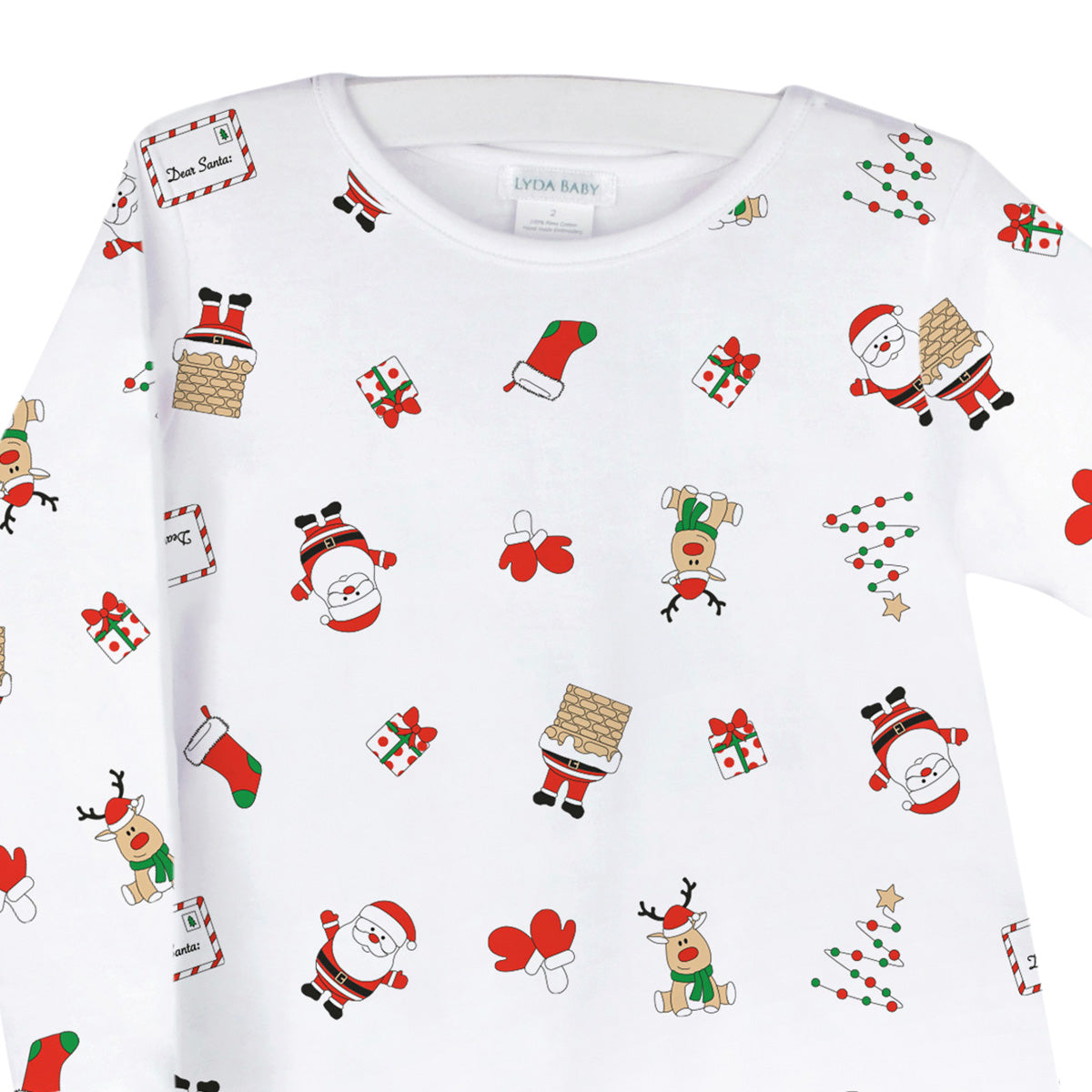 Dear Santa Dress Pajamas | Kids Girl