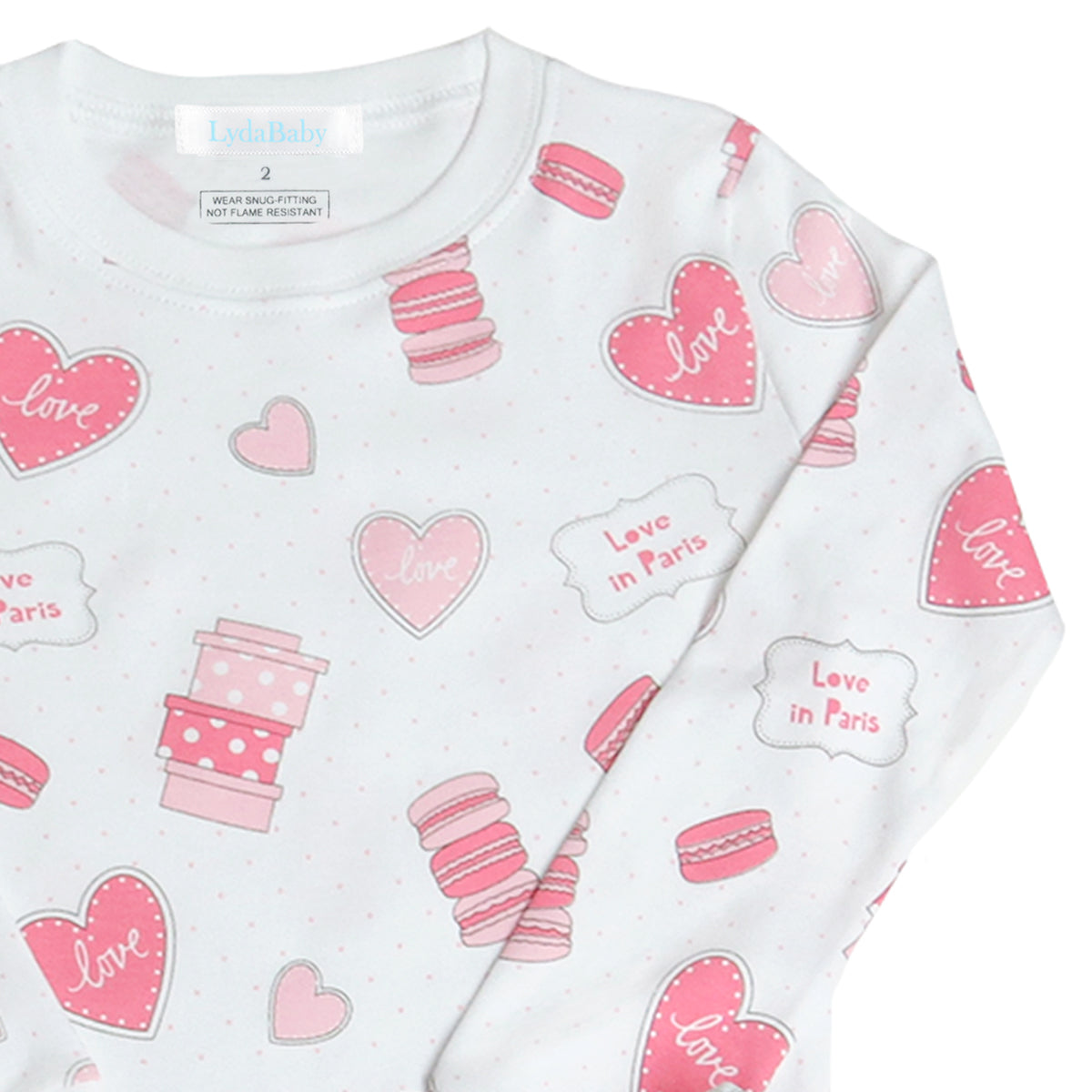 Love in Paris Printed Pajama | Girl