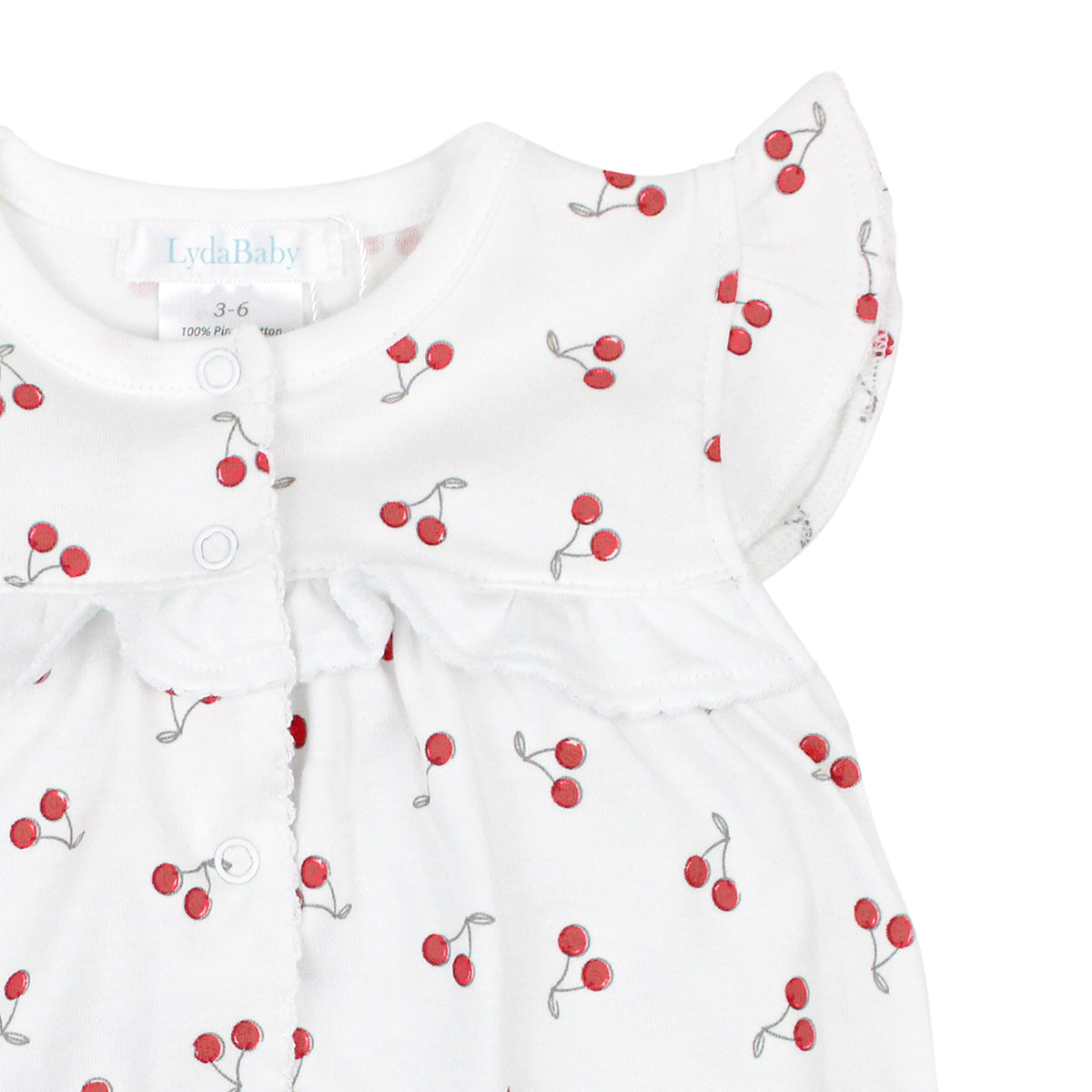 Cherries Printed Romper | Baby Girl