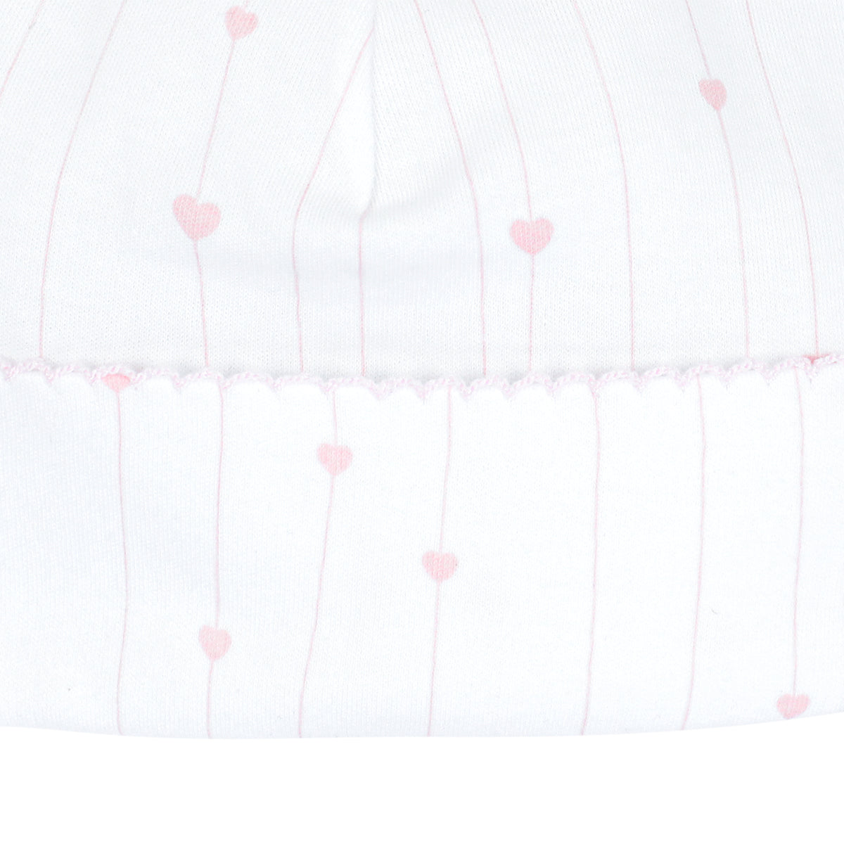Little Hearts Printed Hat | Baby Girl